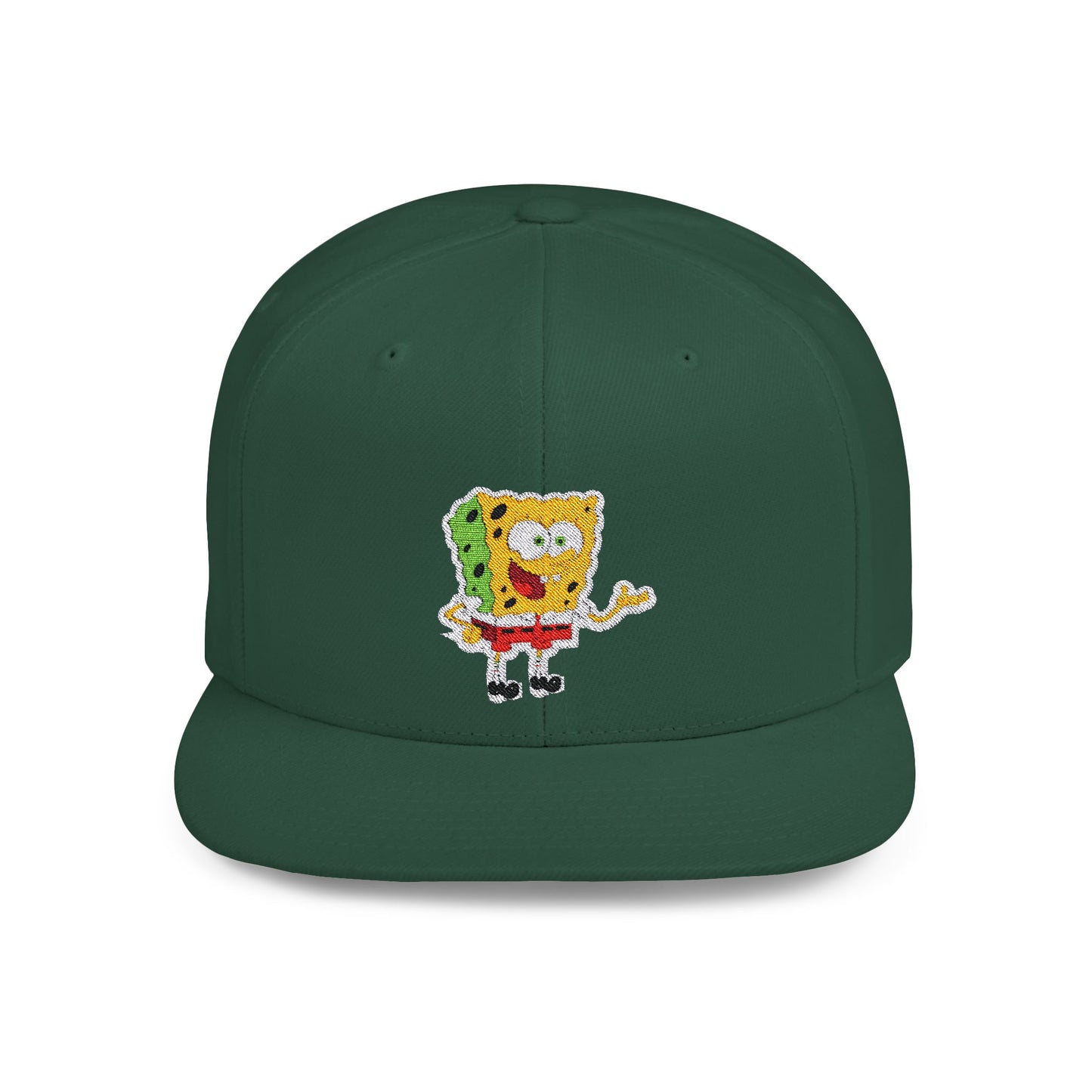 Bob Esponja Flat Bill Snapback – Lightweight, Custom Fit, Premium Quality