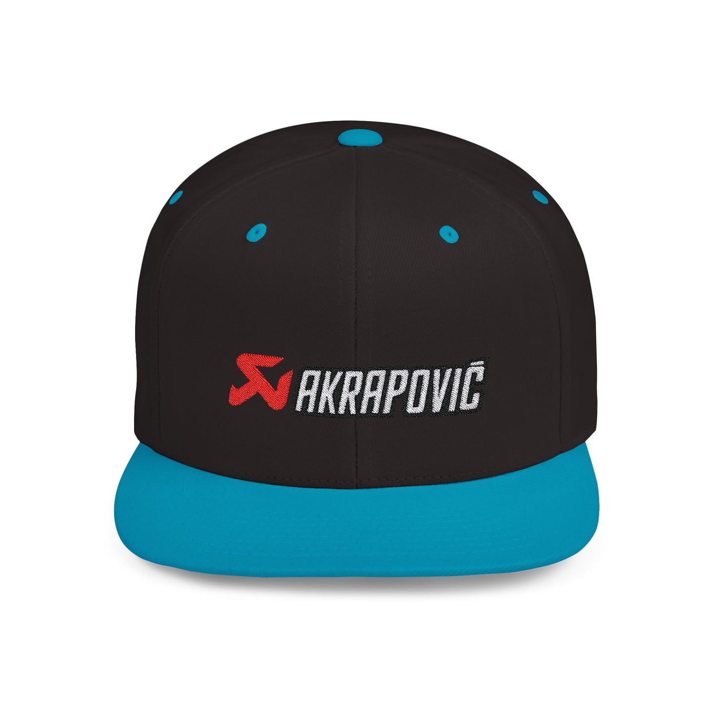 Akrapovič Flat Bill Snapback – Lightweight, Custom Fit, Premium Quality