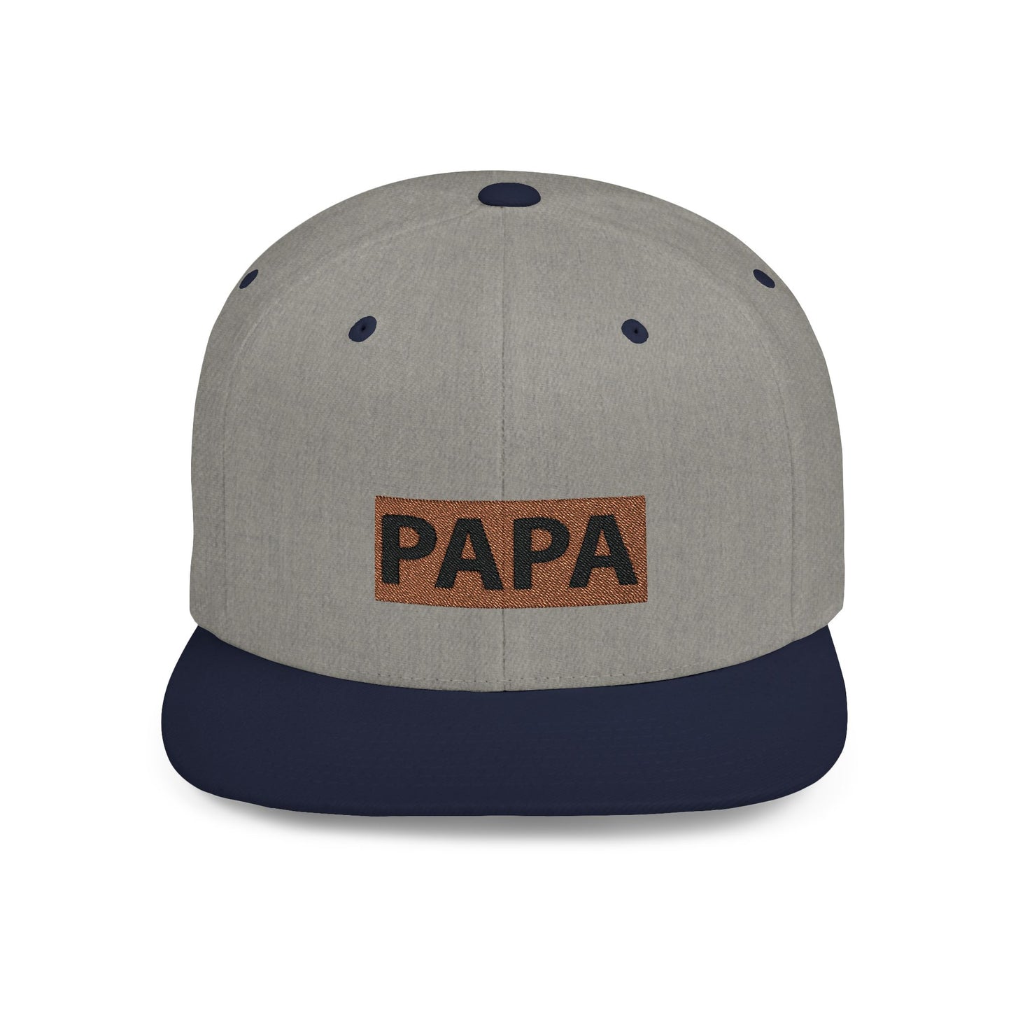 Papa Flat Bill Snapback – Lightweight, Custom Fit, Premium Quality