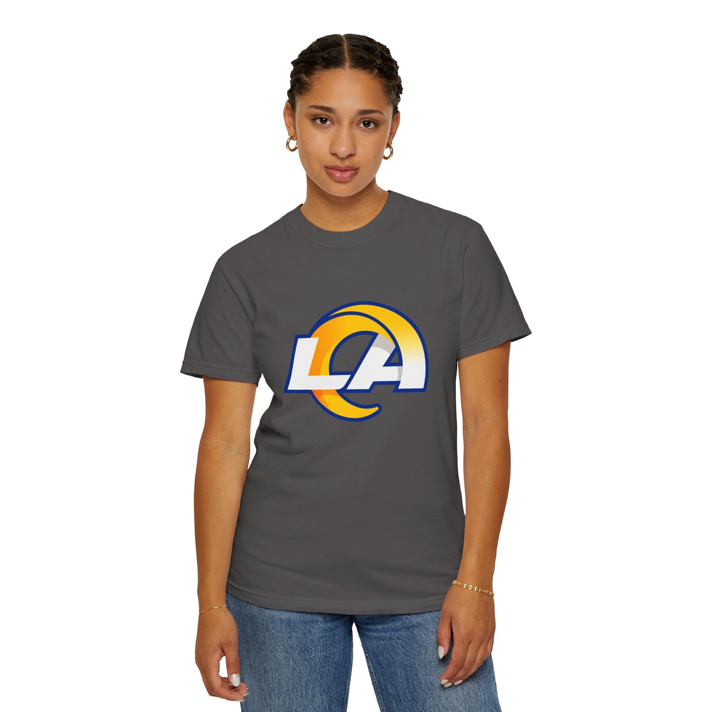 Los Angeles Rams Merchandise Garment-Dyed T-Shirt – Premium Cotton Tee for Customization