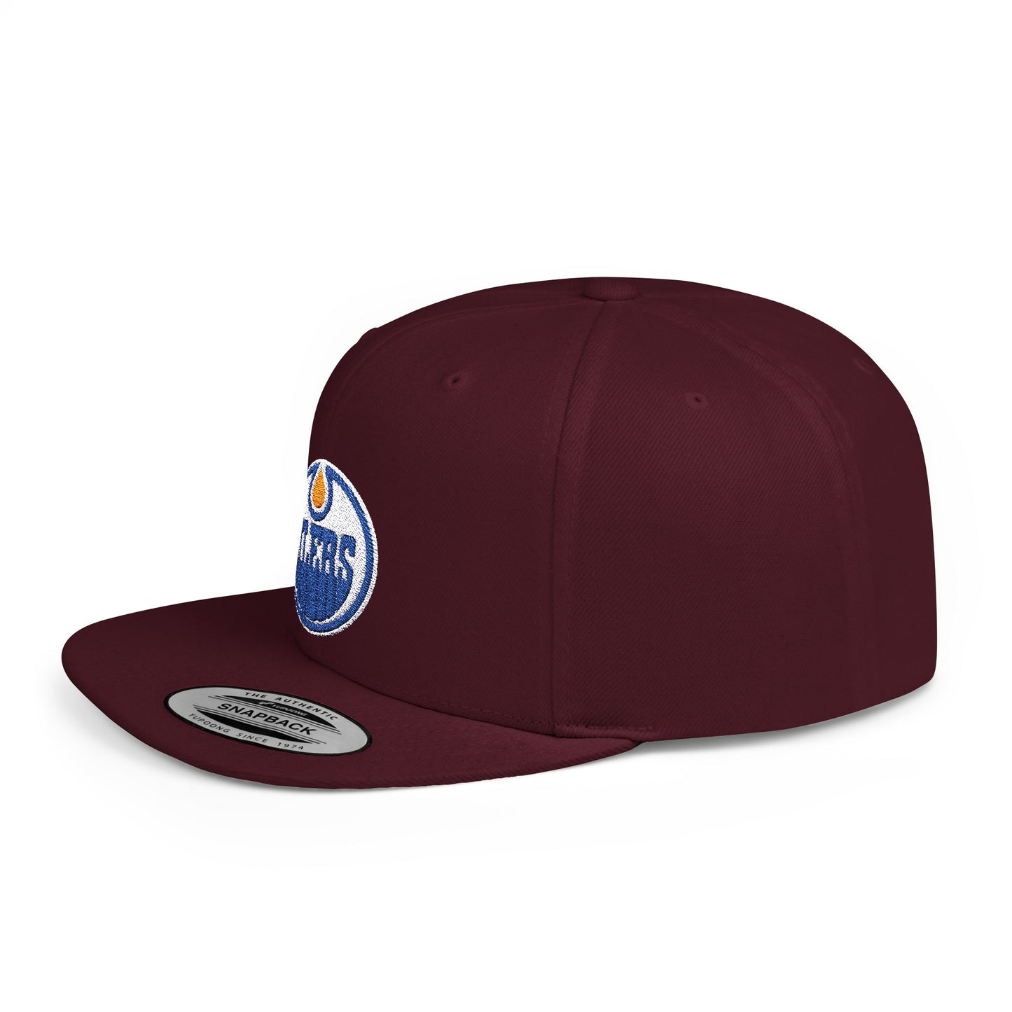 Edmonton Oilers Flat Bill Snapback – Lightweight, Custom Fit, Premium Quality