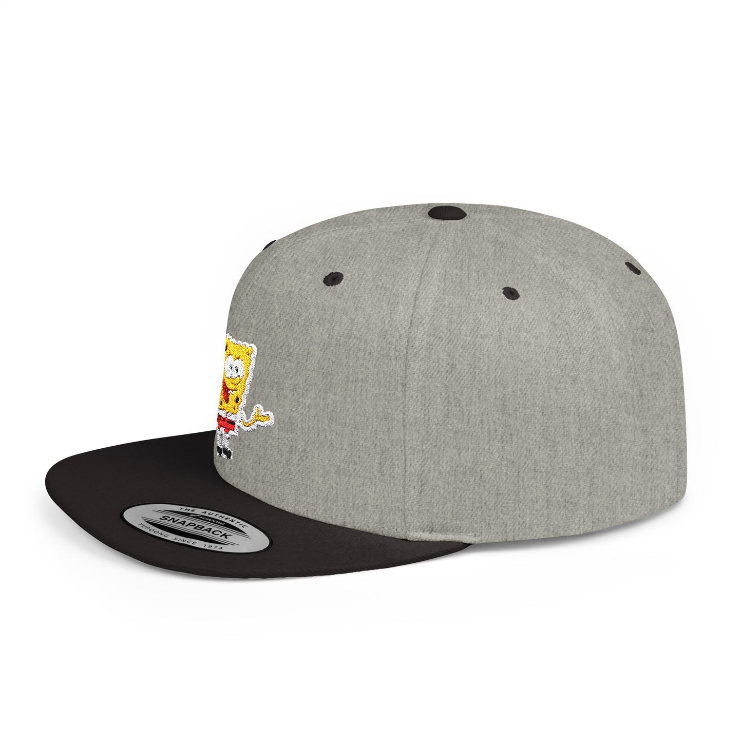 Bob Esponja Flat Bill Snapback – Lightweight, Custom Fit, Premium Quality