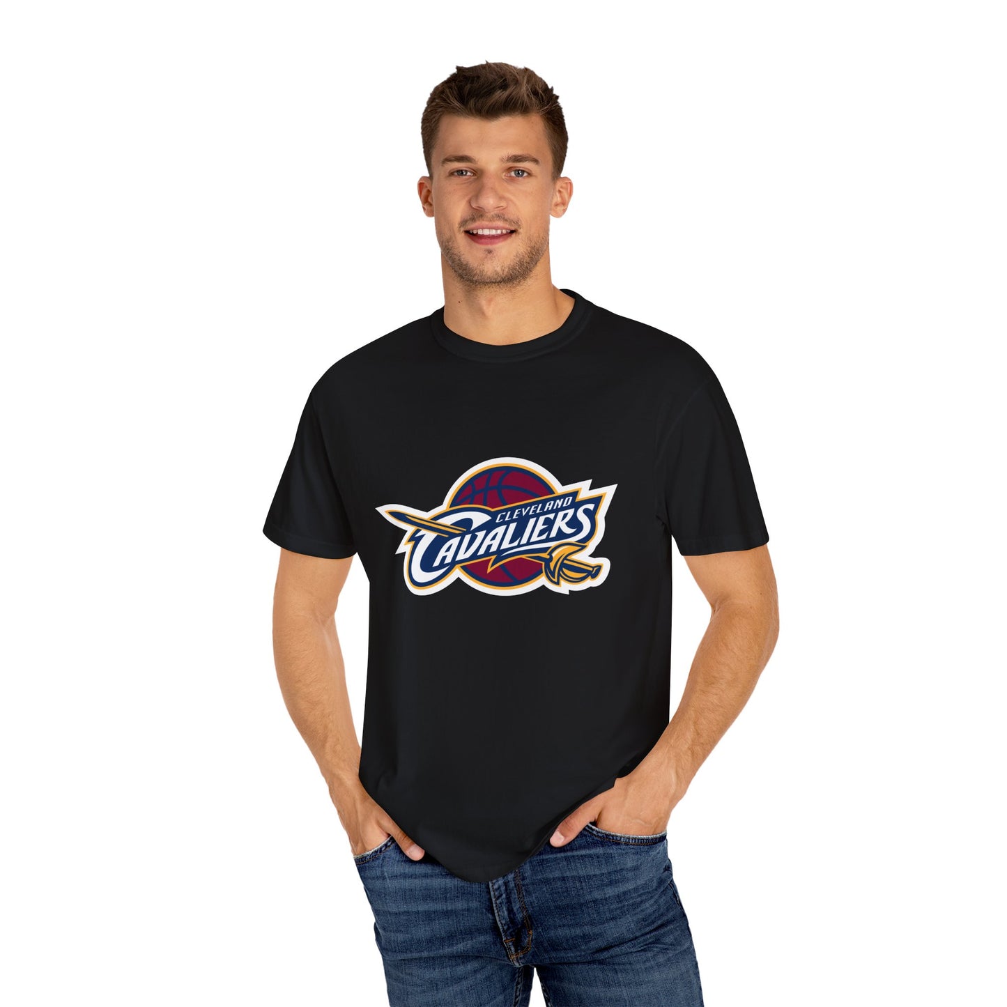 Cleveland Cavaliers Hoop Lifestyle Garment-Dyed T-Shirt – Premium Cotton Tee for Customization