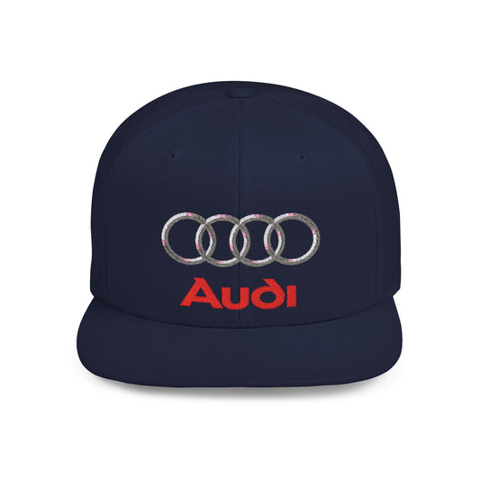 Audi Auto Flat Bill Snapback – Lightweight, Custom Fit, Premium Quality