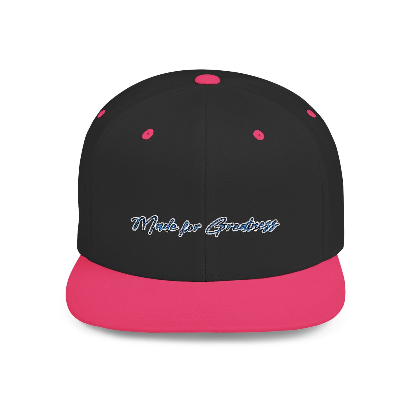 Text Made For Greatness Flat Bill Snapback – Lightweight, Custom Fit, Premium Quality
