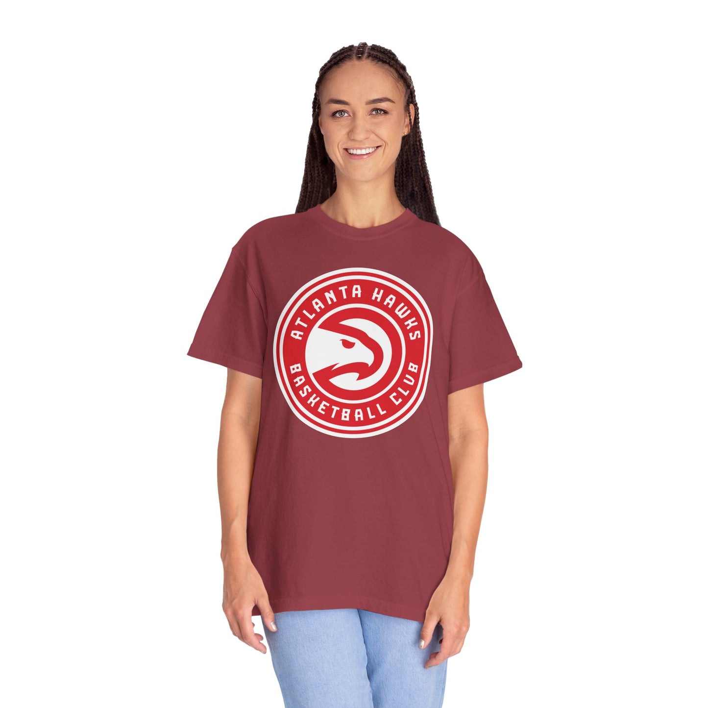 Atlanta Hawks Hoop Lifestyle Garment-Dyed T-Shirt – Premium Cotton Tee for Customization