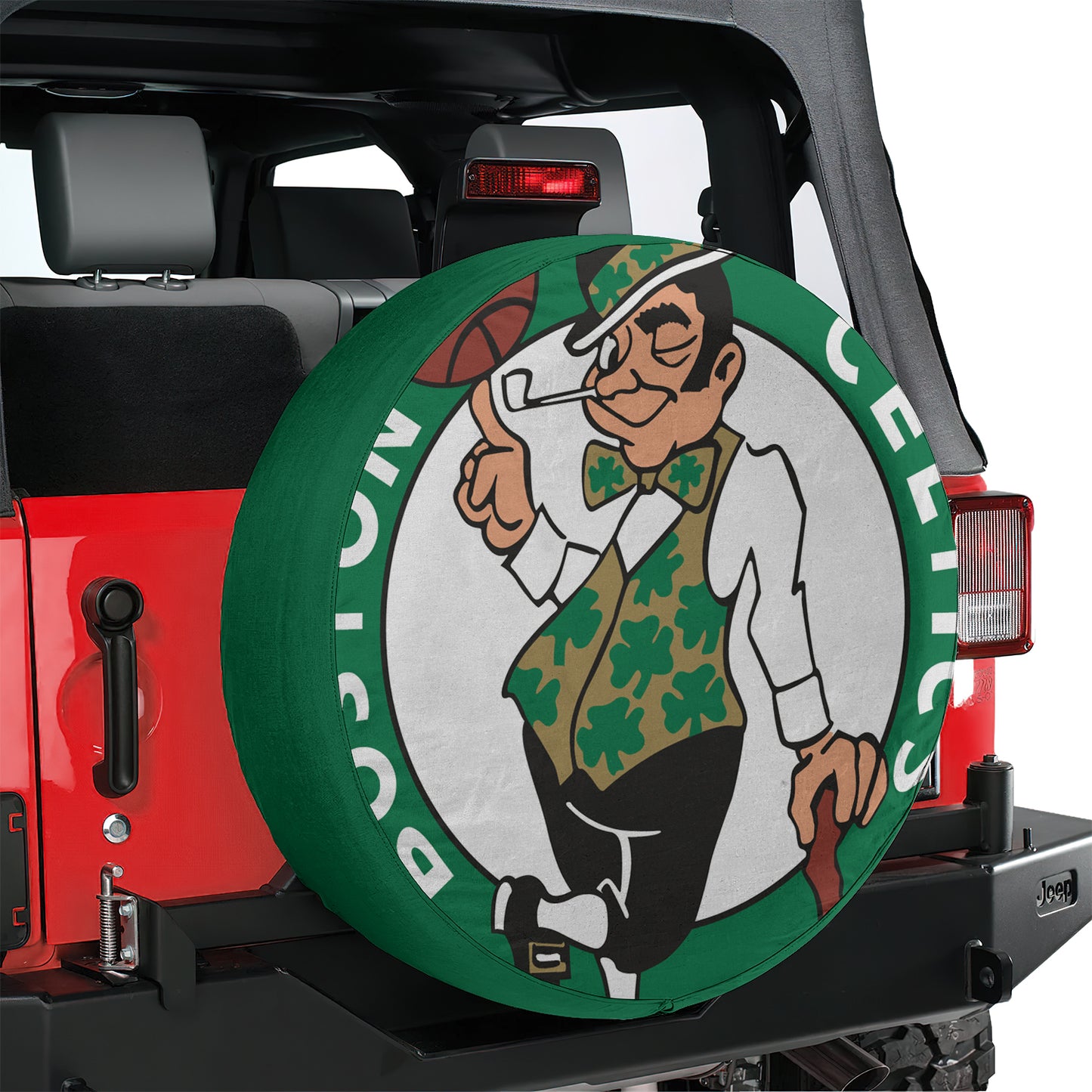 Boston Celtics Spare Tire Cover – Premium Waterproof UV-Resistant Protector