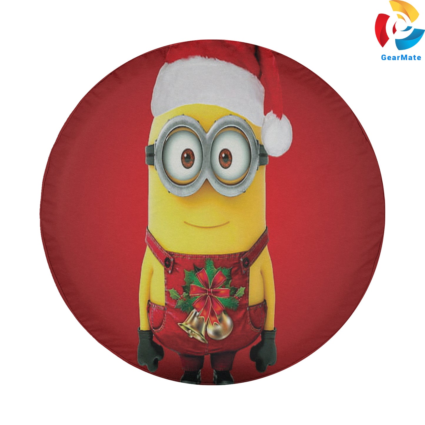 Merry Christmas 2024 Minions Santa Spare Tire Cover – Premium Waterproof UV Resistant Protector