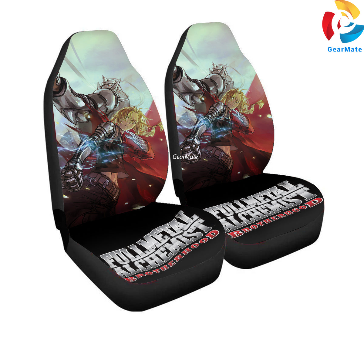 Edward Elric Alchemist Car Seat Covers – High Quality Graphic and Polar Fleece Protector Set