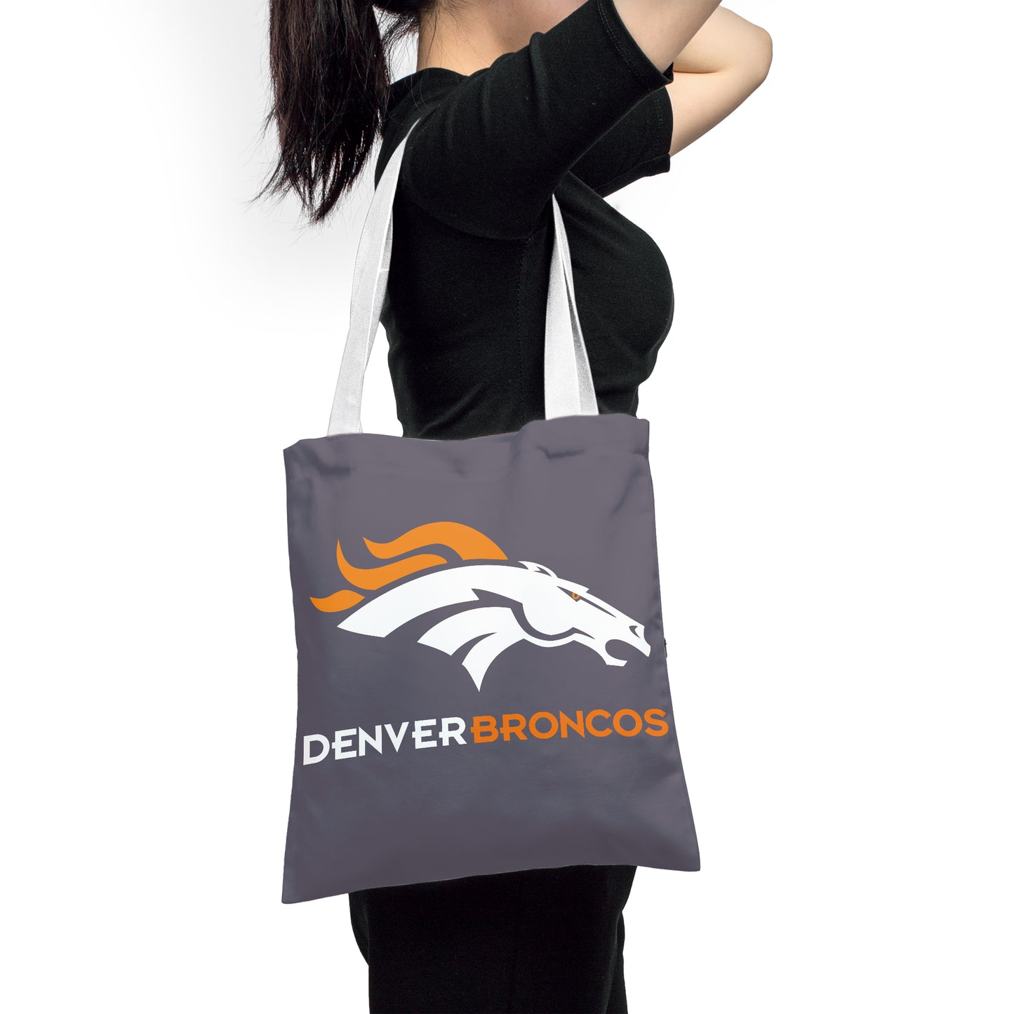 Denver Broncos Fans Polyester Canvas Tote Bag – Durable and Stylish