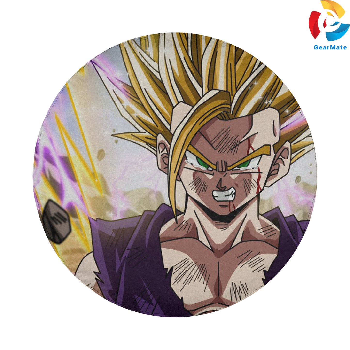 Dragon Ball Gohan Angry Spare Tire Cover – Premium Waterproof UV-Resistant Protector