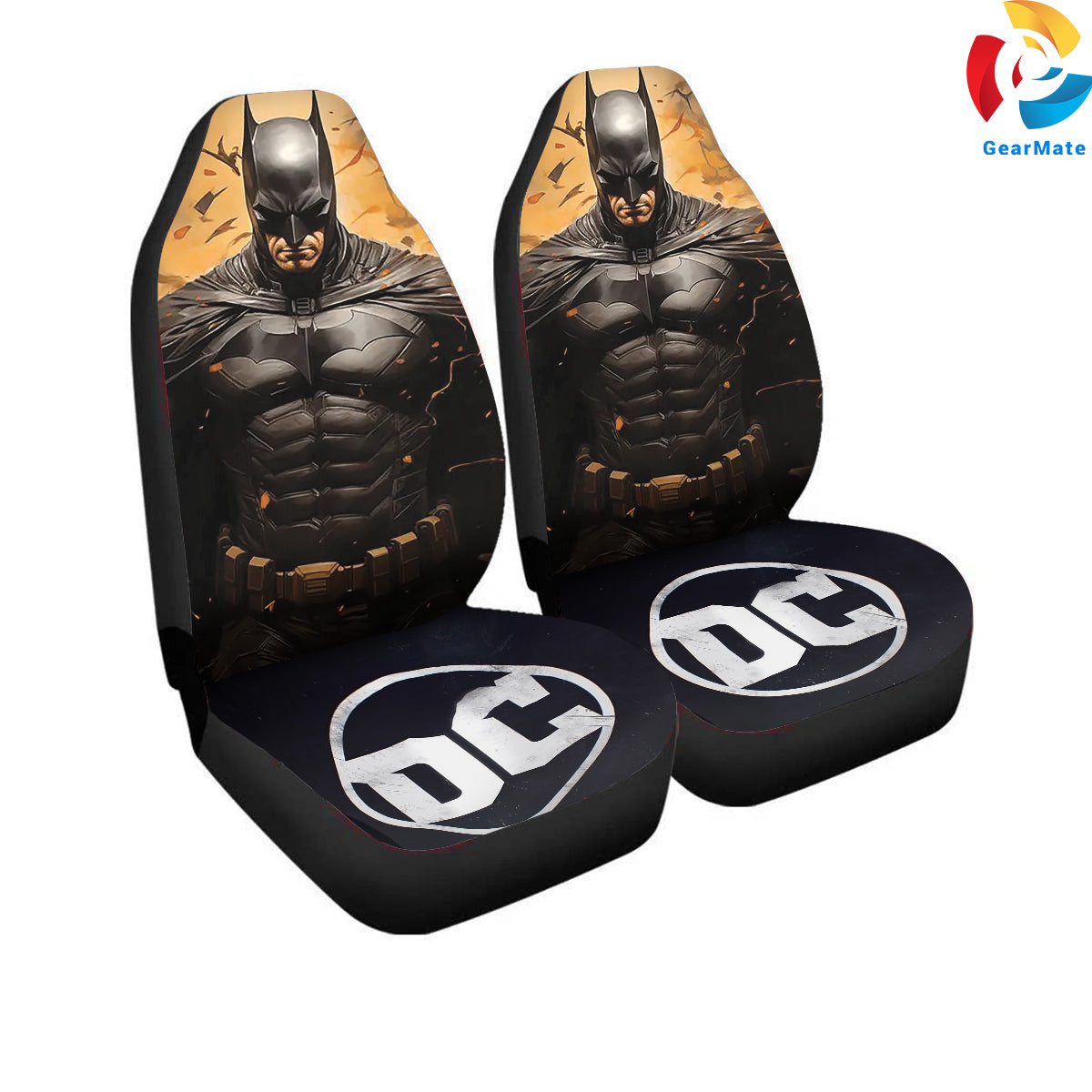 Batman DC Car Seat Covers – High Quality Graphic and Polar Fleece Protector Set