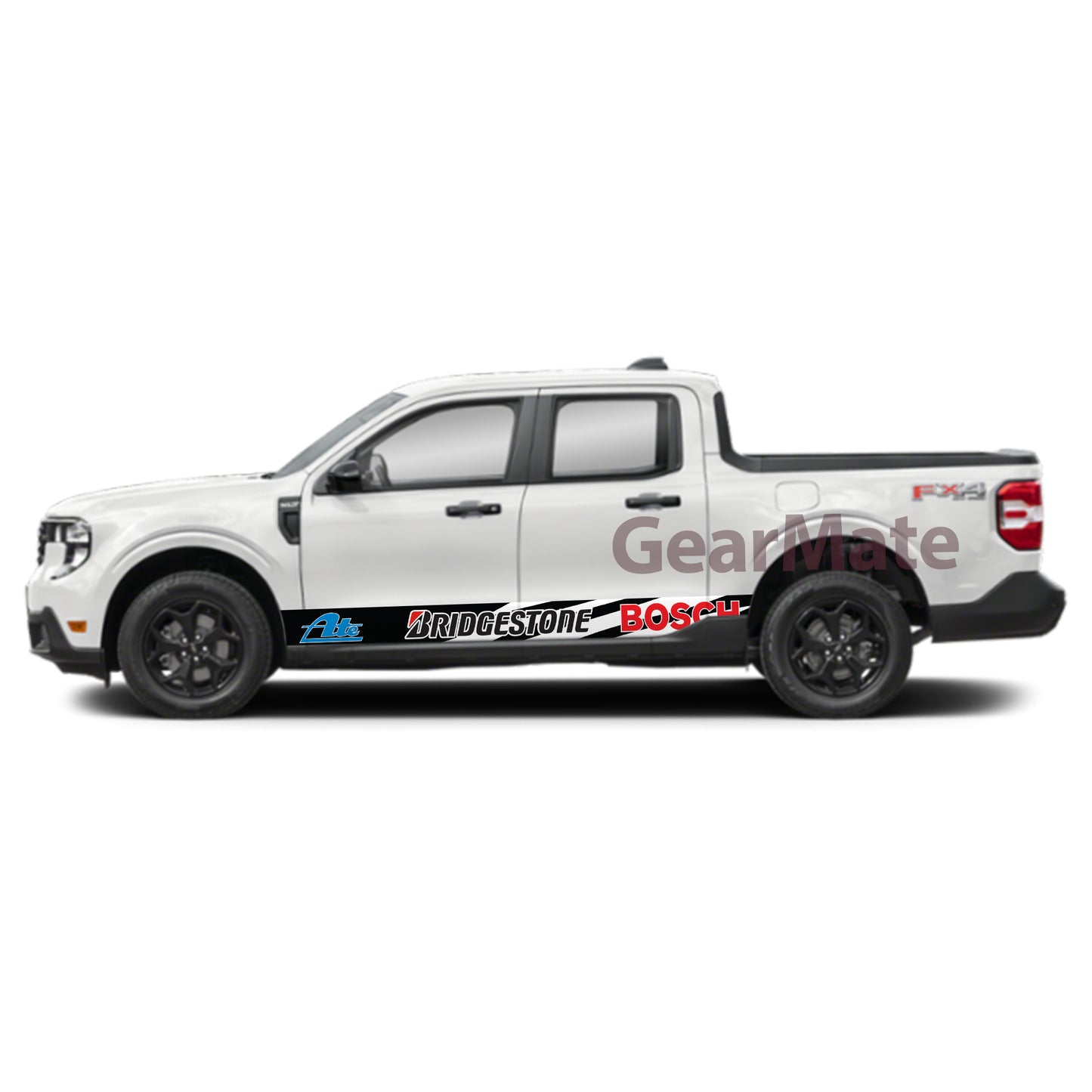 Built for Boost Bridgestone Rocker Panel Graphic Decal Kit (Left & Right Sides) - High Quality Vinyl for Trucks & SUVs