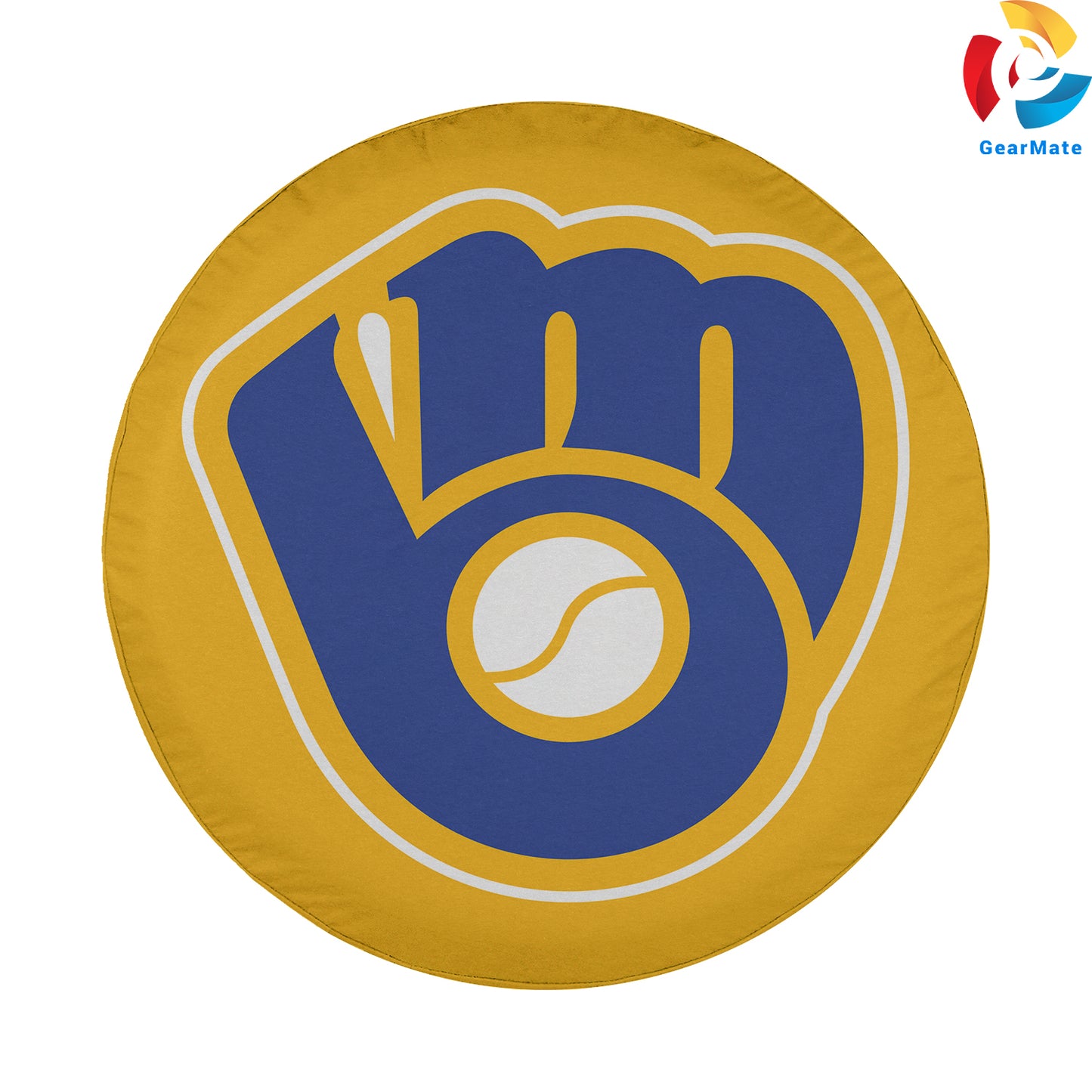 Milwaukee Brewers MLB Fans Spare Tire Cover – Premium Waterproof UV-Resistant Protector