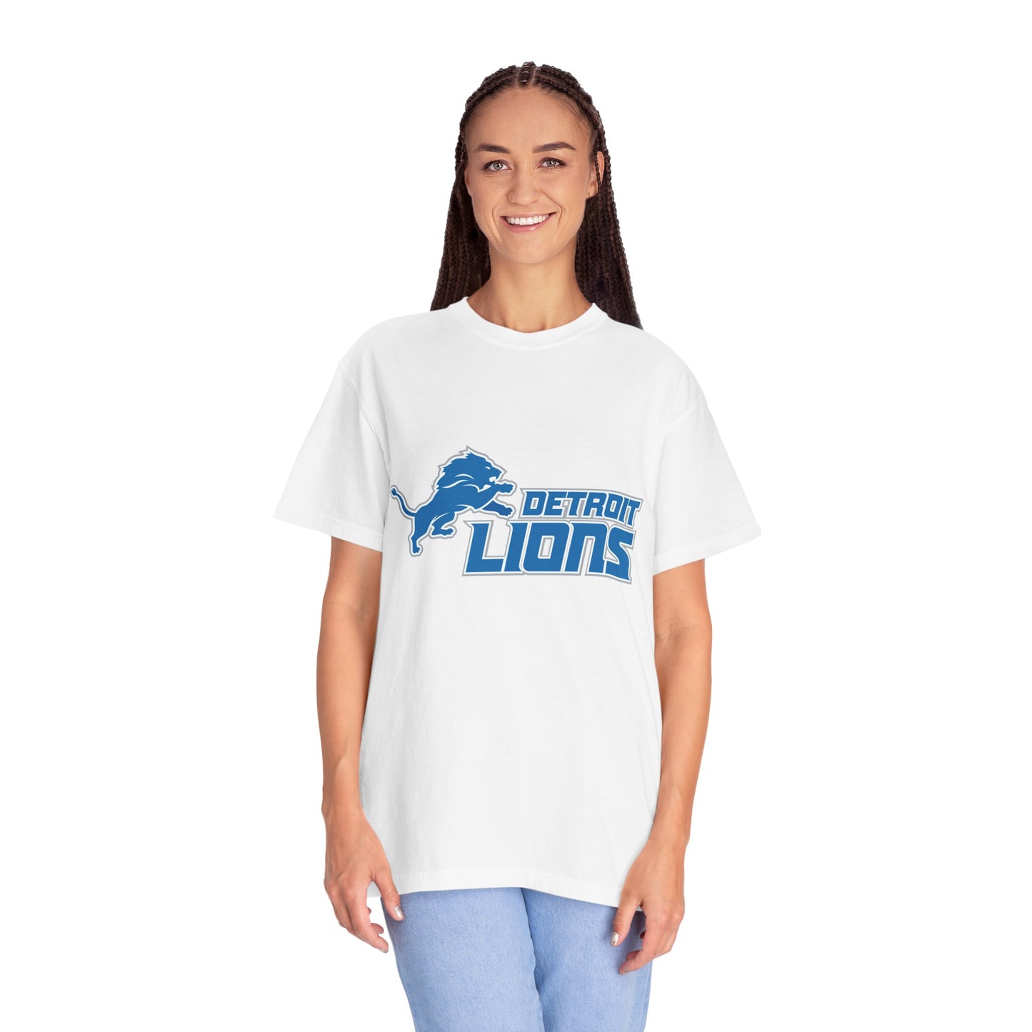 Detroit Lions Nation Garment-Dyed T-Shirt – Premium Cotton Tee for Customization