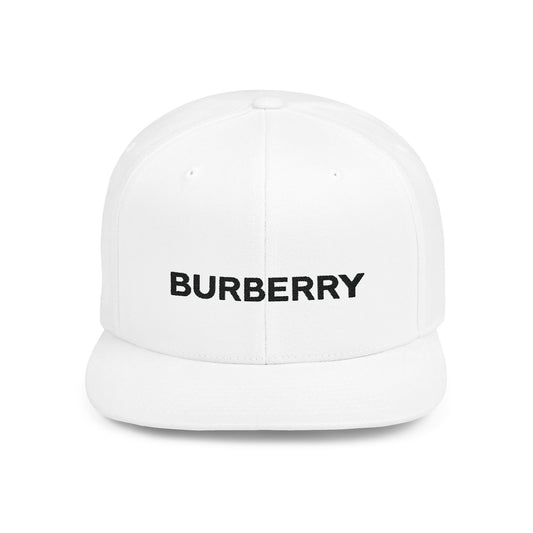 Burberry Flat Bill Snapback – Lightweight, Custom Fit, Premium Quality