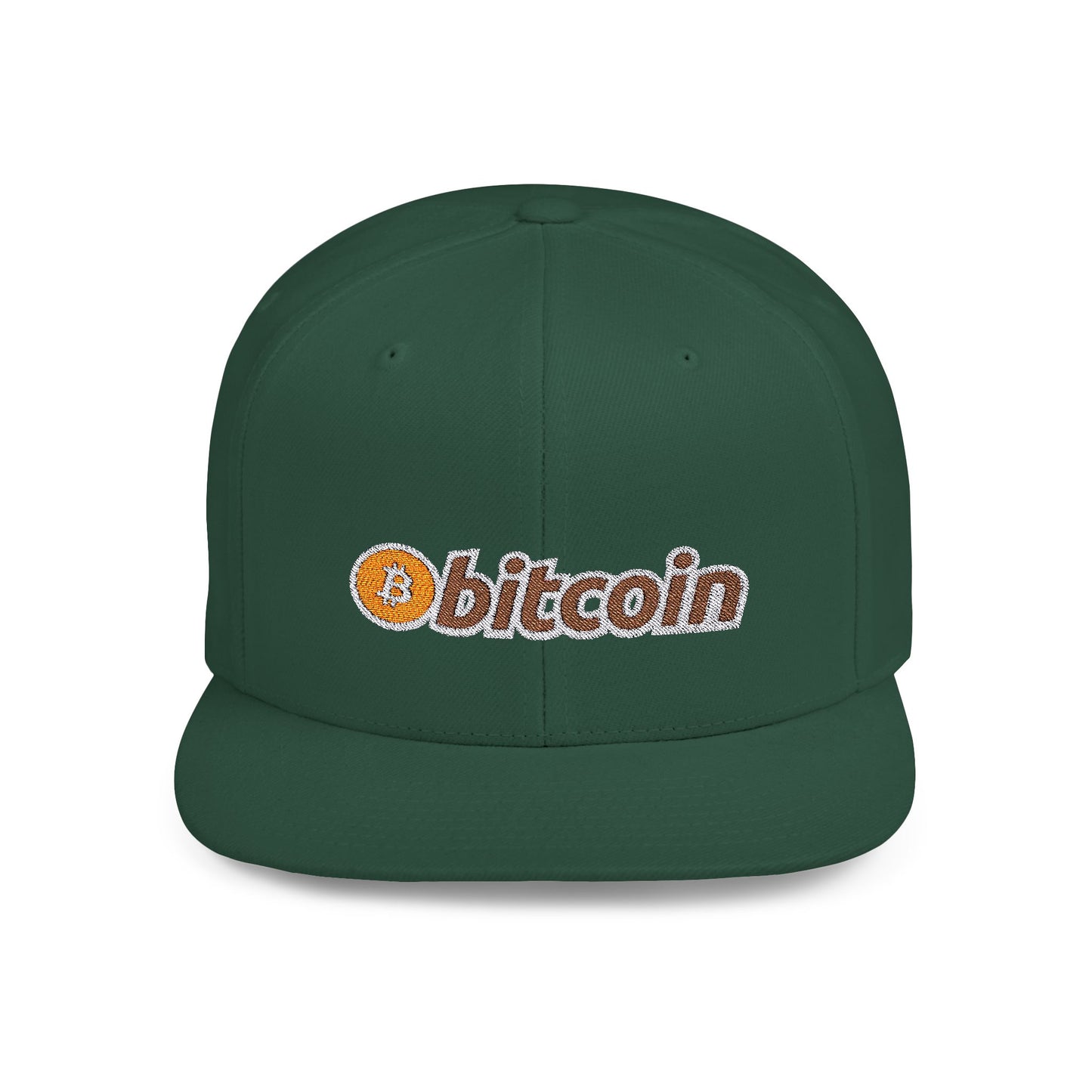 Bitcoin Flat Bill Snapback – Lightweight, Custom Fit, Premium Quality