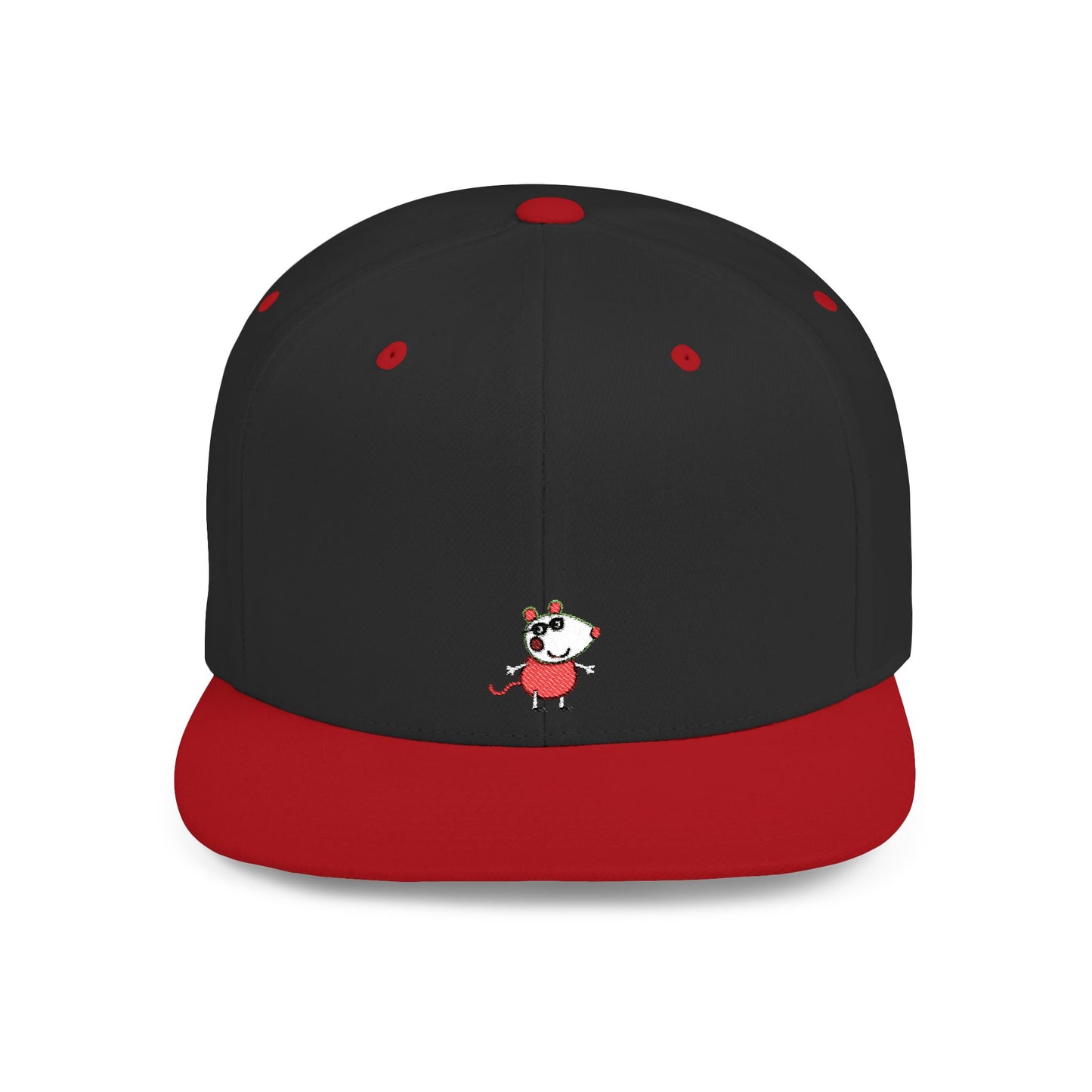 Icons Embroidered Peppa Flat Bill Snapback – Lightweight, Custom Fit, Premium Quality