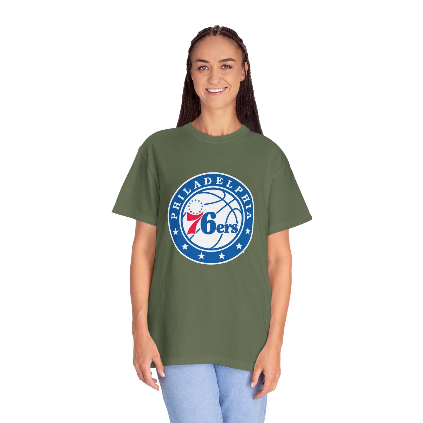 Philadelphia 76ers Basketball Life Garment-Dyed T-Shirt – Premium Cotton Tee for Customization