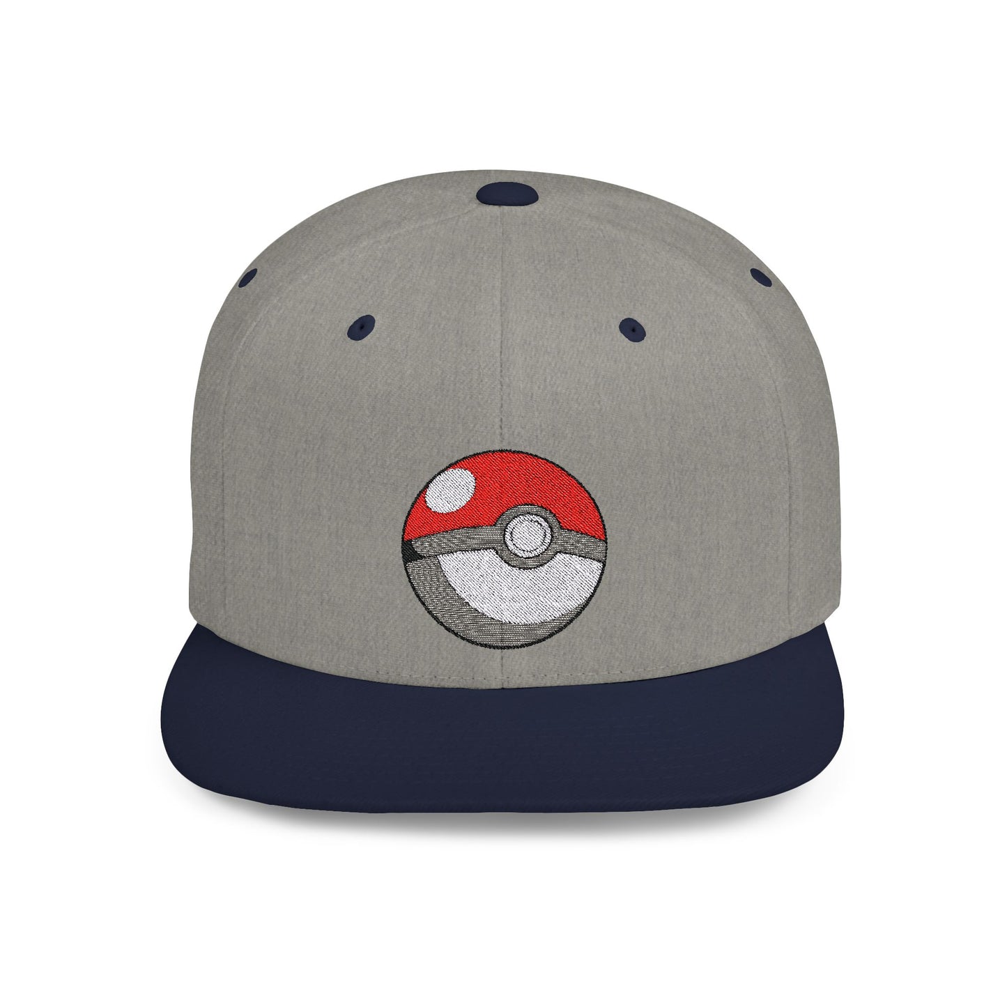 Pokemon Ball Flat Bill Snapback – Lightweight, Custom Fit, Premium Quality