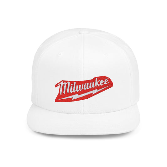 Milwaukee Flat Bill Snapback – Lightweight, Custom Fit, Premium Quality