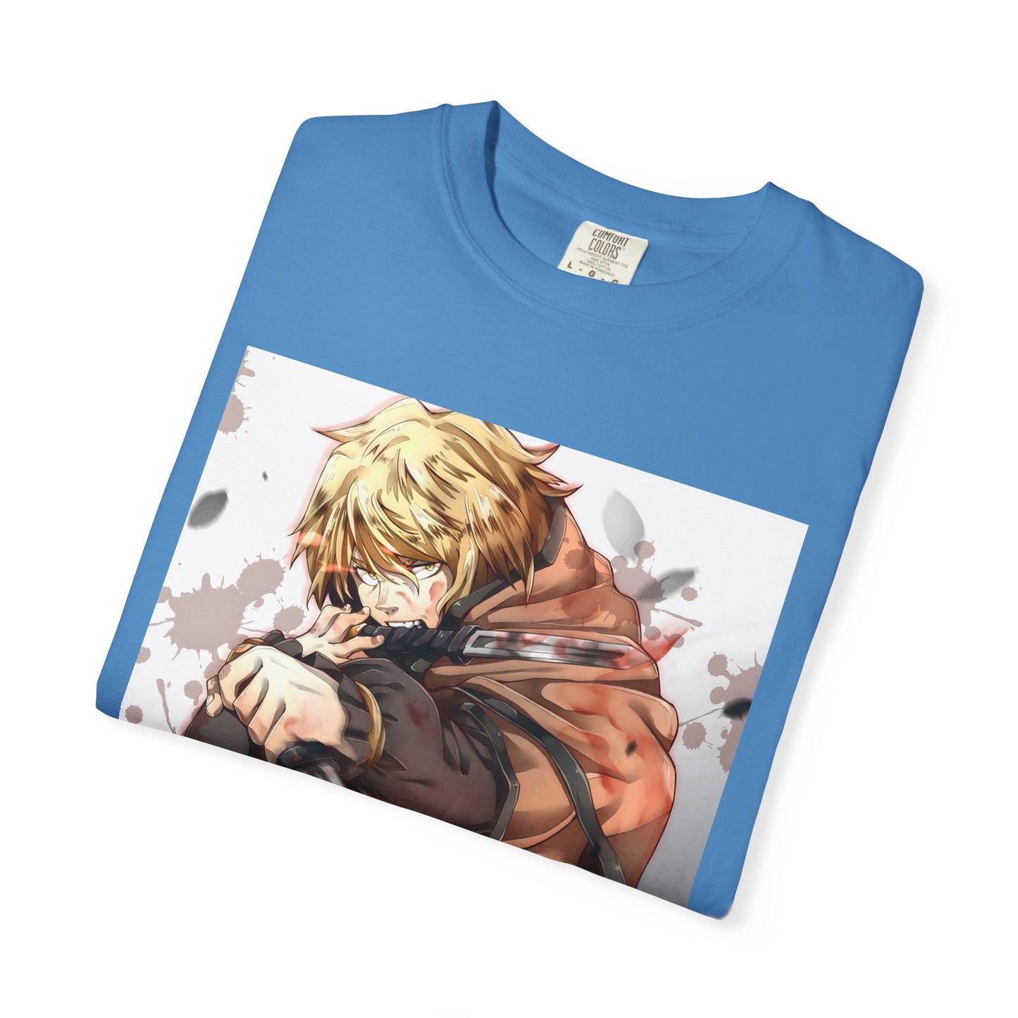 Vinland Saga Manga Garment-Dyed T-Shirt – Premium Cotton Tee for Customization