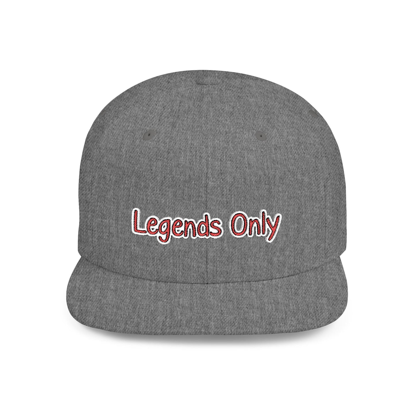 Text Legends Only Flat Bill Snapback – Lightweight, Custom Fit, Premium Quality