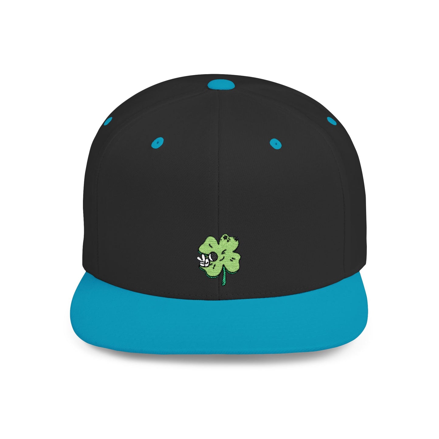 Icons Embroidered Cute Leaf On Cat Flat Bill Snapback – Lightweight, Custom Fit, Premium Quality