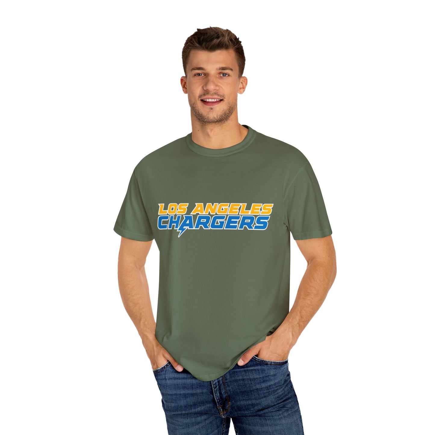 Los Angeles Chargers Gear Garment-Dyed T-Shirt – Premium Cotton Tee for Customization