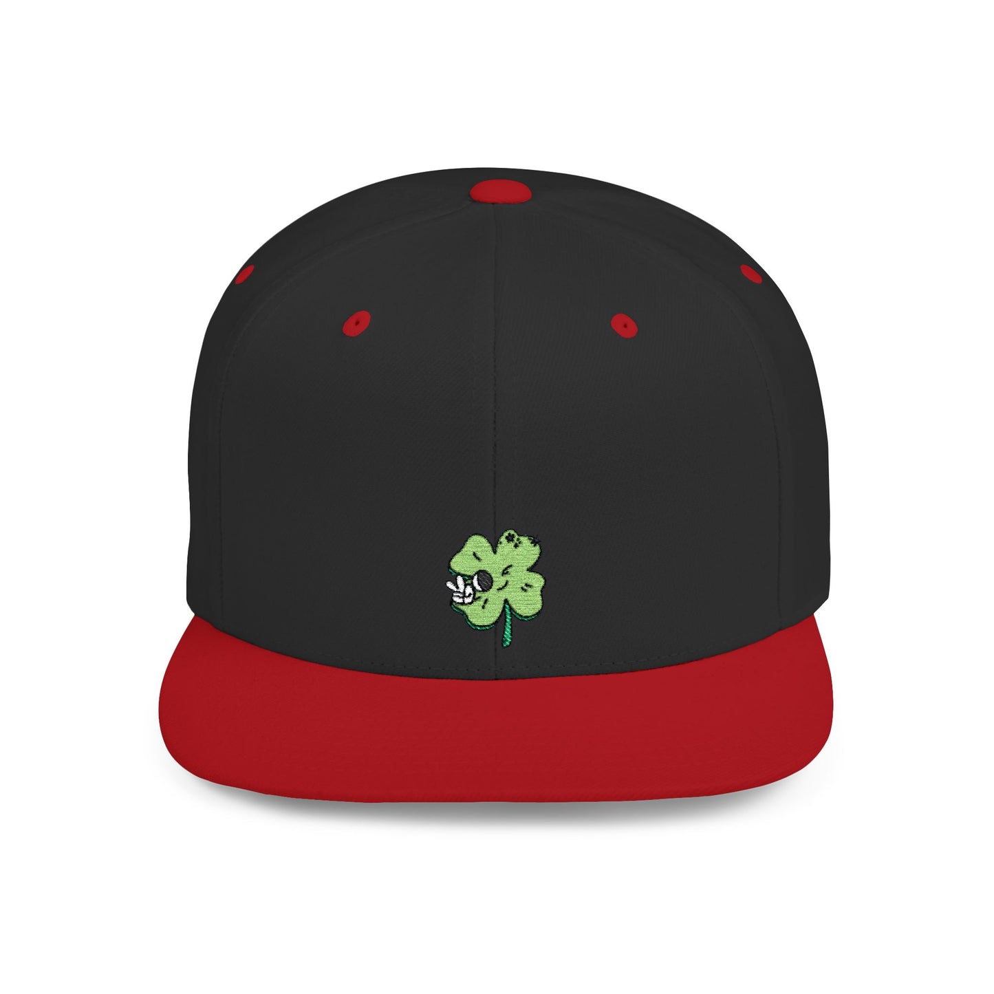 Icons Embroidered Cute Leaf On Cat Flat Bill Snapback – Lightweight, Custom Fit, Premium Quality