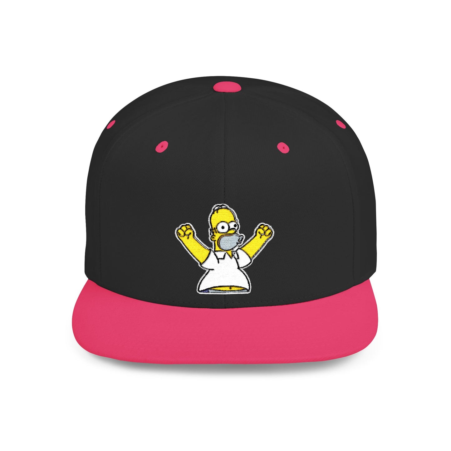 Homer Simpson Flat Bill Snapback – Lightweight, Custom Fit, Premium Quality