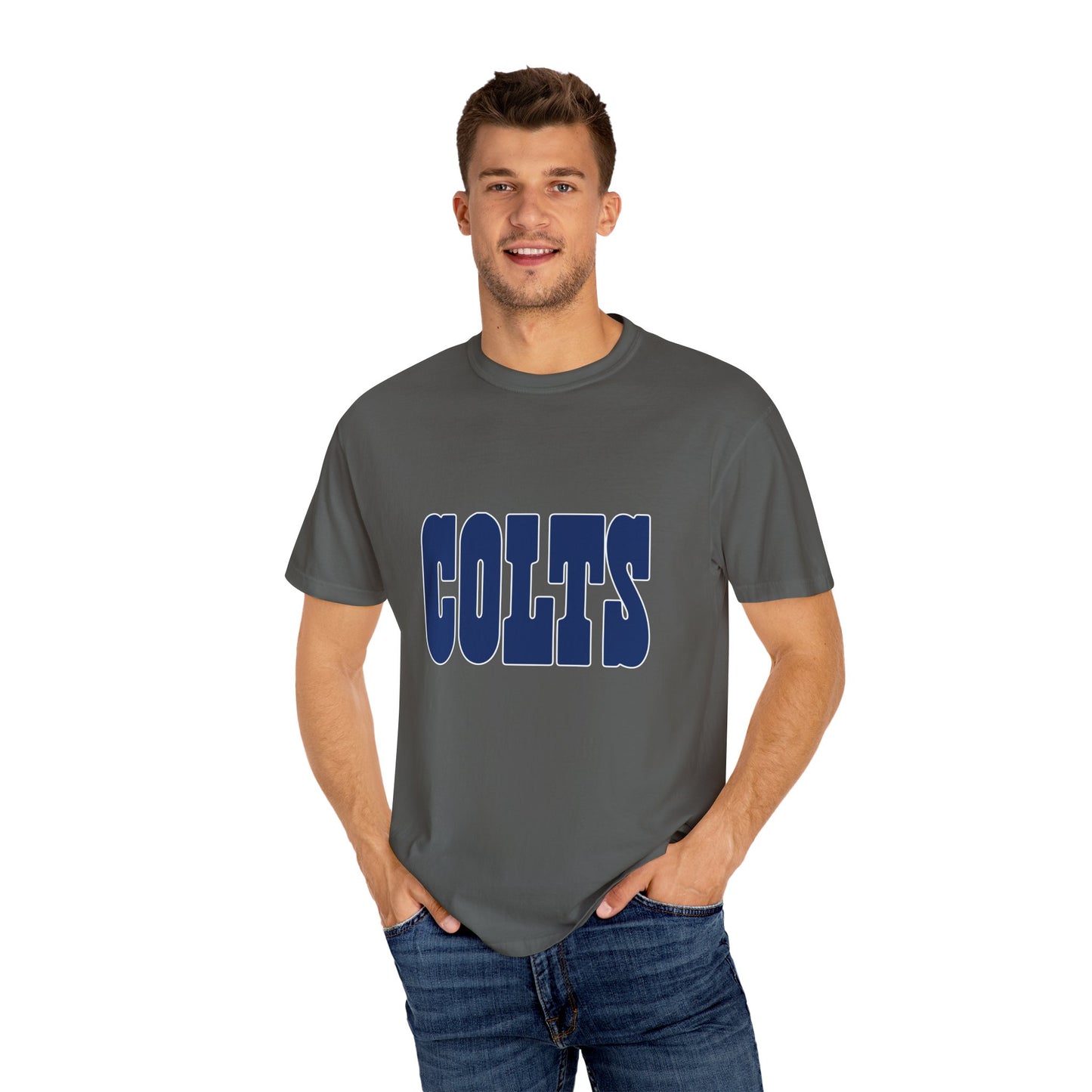 Indianapolis Colts Apparel Garment-Dyed T-Shirt – Premium Cotton Tee for Customization