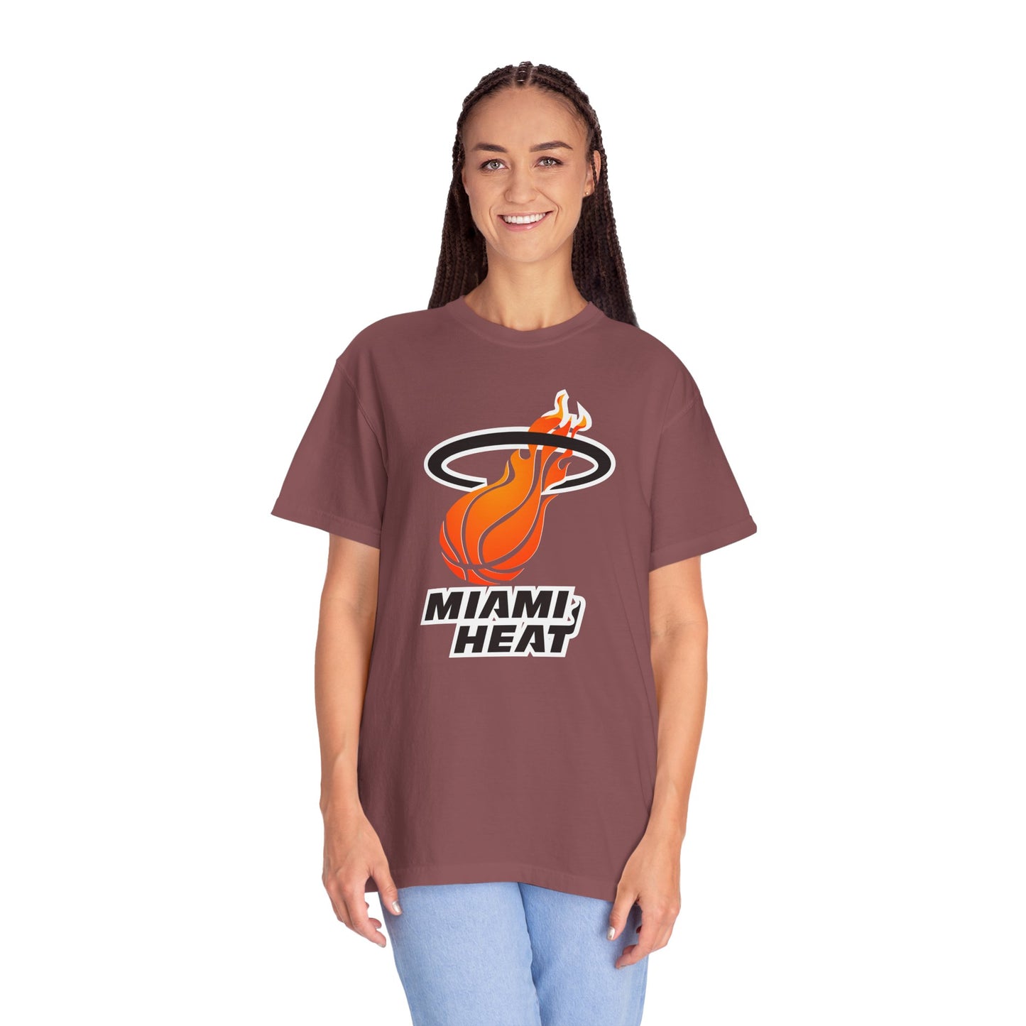 Miami Heat NBA Fans Garment-Dyed T-Shirt – Premium Cotton Tee for Customization