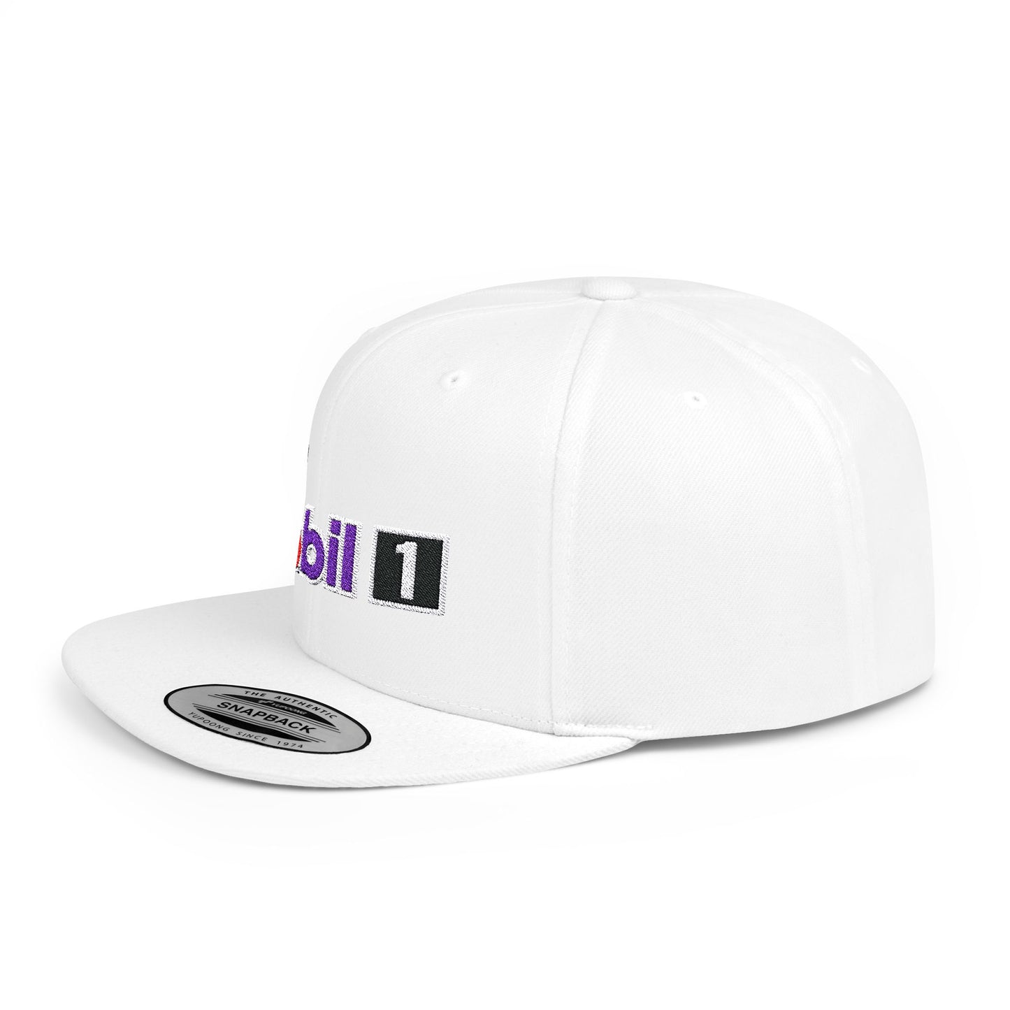 Mobil 1 Flat Bill Snapback – Lightweight, Custom Fit, Premium Quality