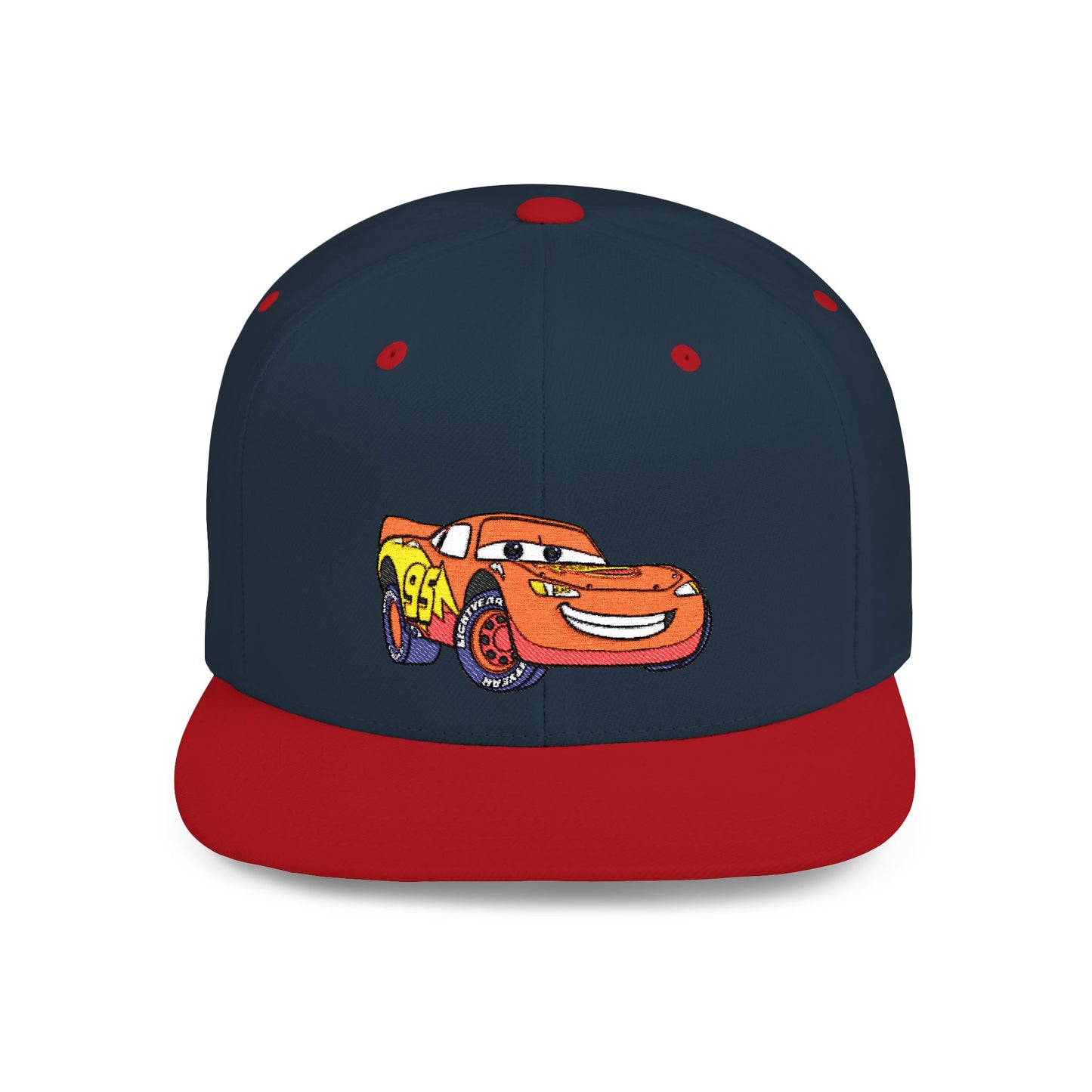 Lightning McQueen Cars Disney Flat Bill Snapback – Lightweight, Custom Fit, Premium Quality