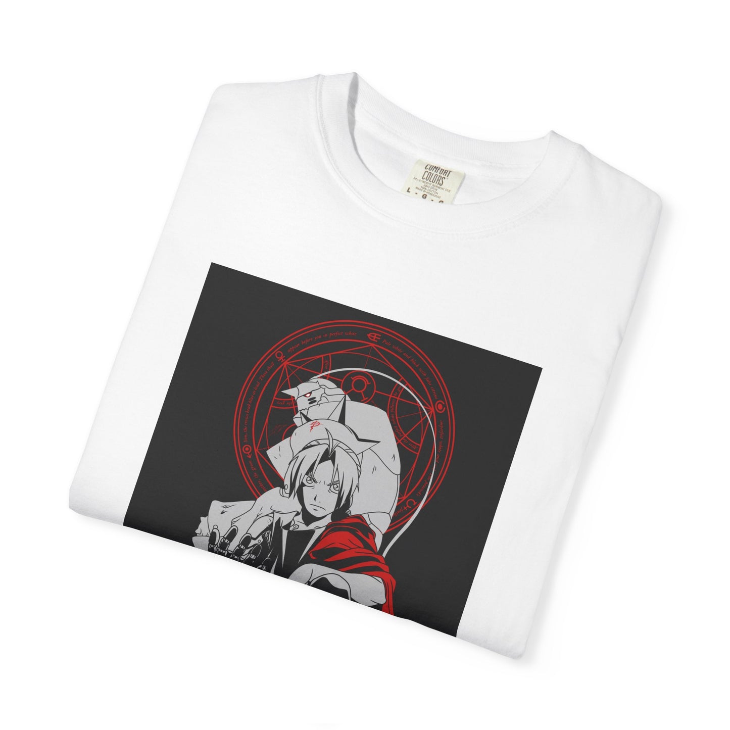 Fullmetal Alchemist Black Background Garment-Dyed T-Shirt – Premium Cotton Tee