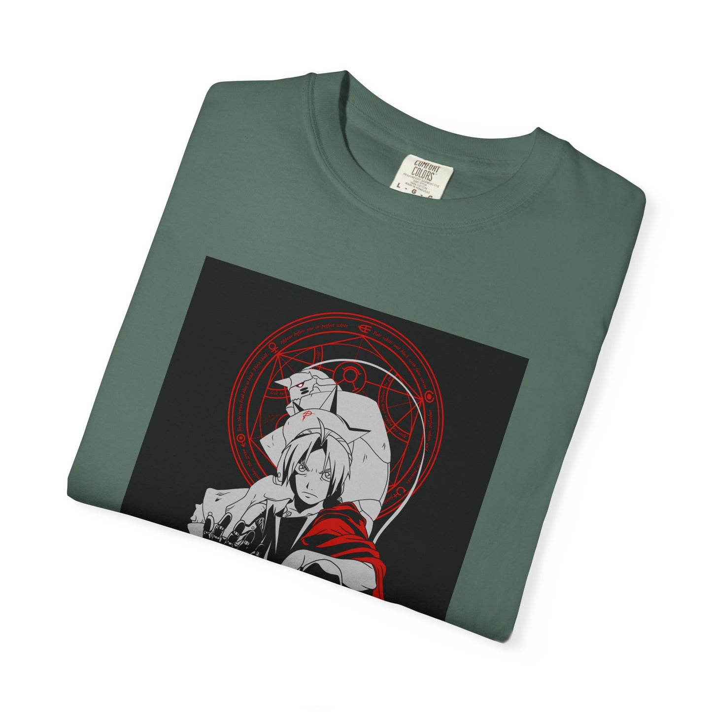 Fullmetal Alchemist Black Background Garment-Dyed T-Shirt – Premium Cotton Tee