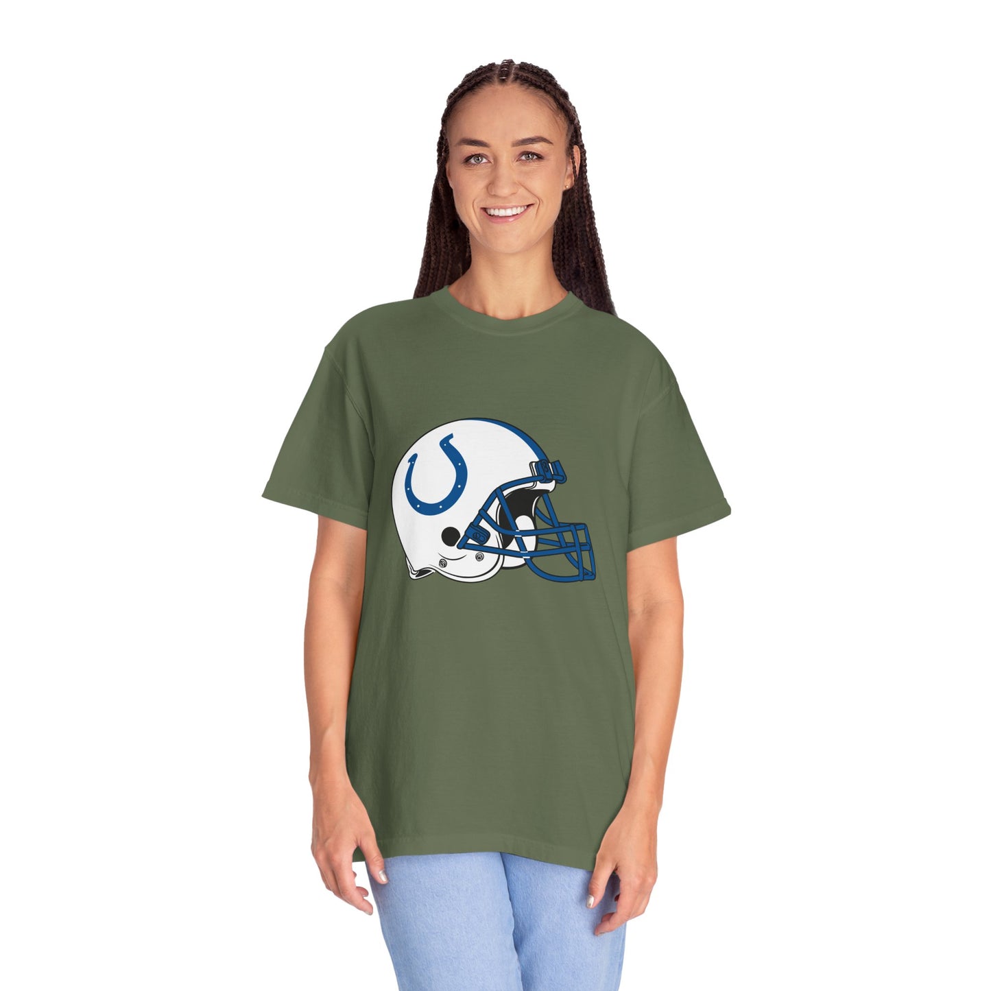 Indianapolis Colts Merchandise Garment-Dyed T-Shirt – Premium Cotton Tee for Customization