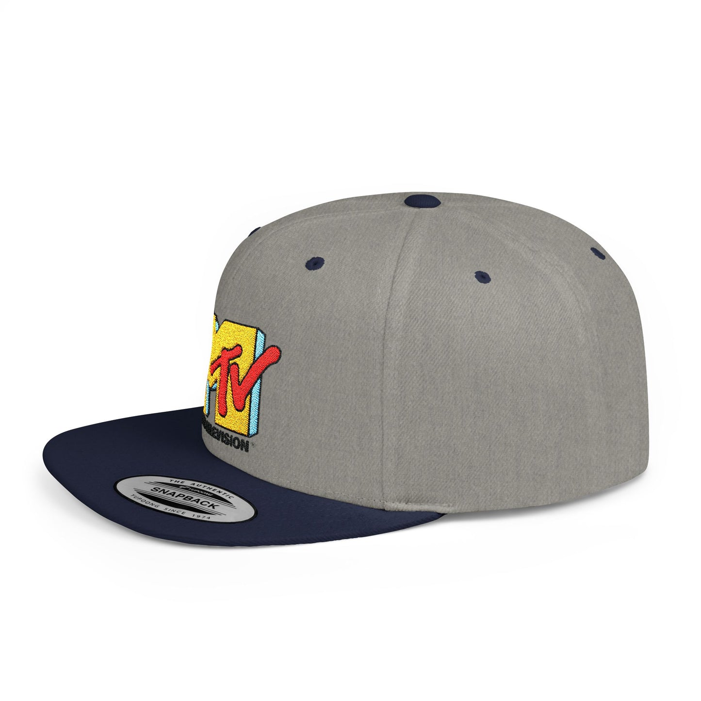 MTV Flat Bill Snapback – Lightweight, Custom Fit, Premium Quality