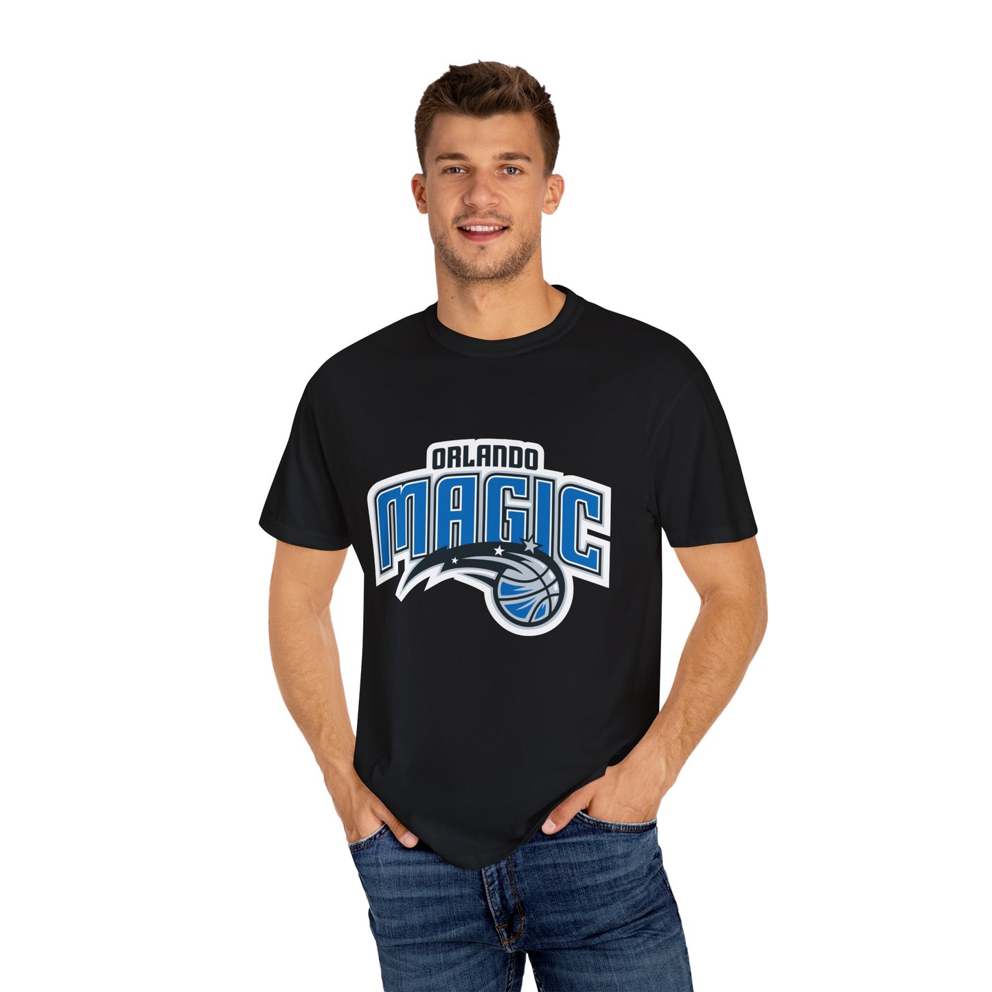 Orlando Magic Hoop Lifestyle Garment-Dyed T-Shirt – Premium Cotton Tee for Customization