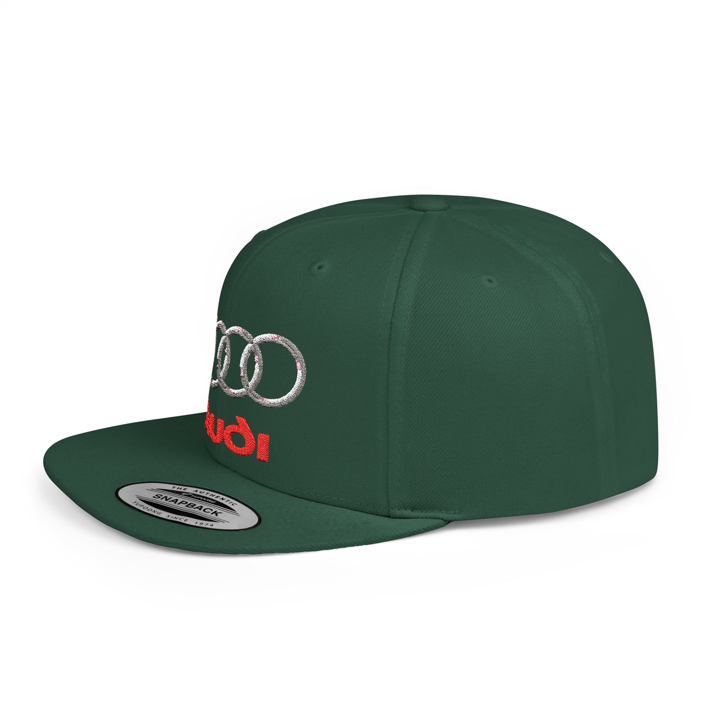 Audi Auto Flat Bill Snapback – Lightweight, Custom Fit, Premium Quality