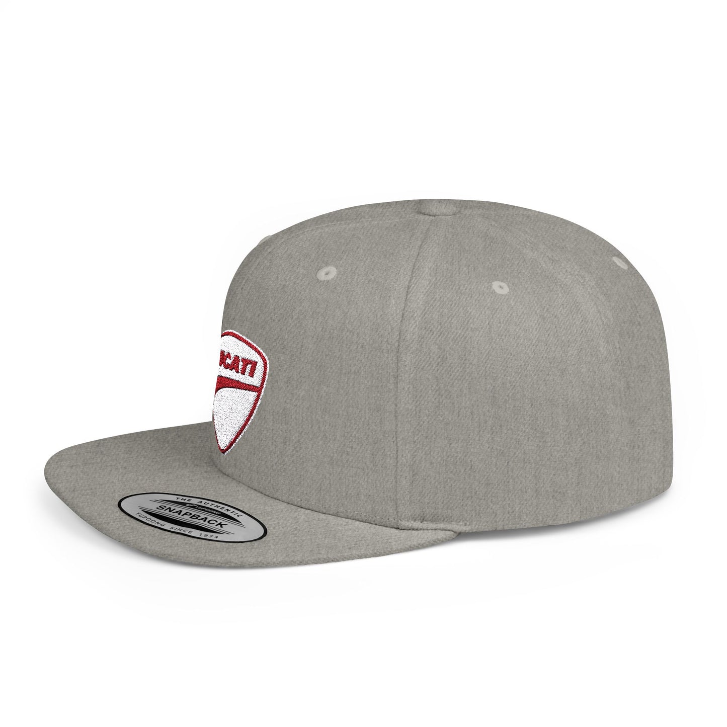 Ducati Flat Bill Snapback – Lightweight, Custom Fit, Premium Quality