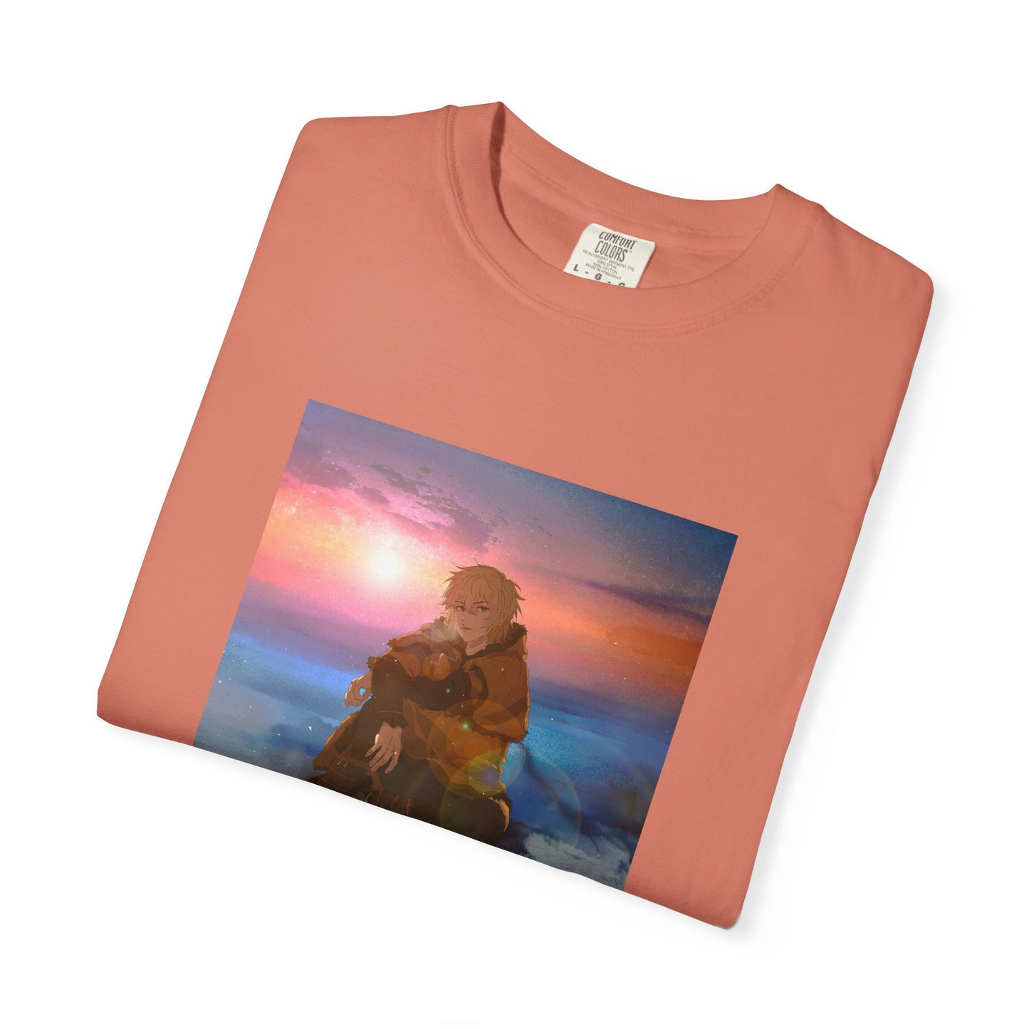 Vinland Saga Thorfinn Garment-Dyed T-Shirt – Premium Cotton Tee for Customization