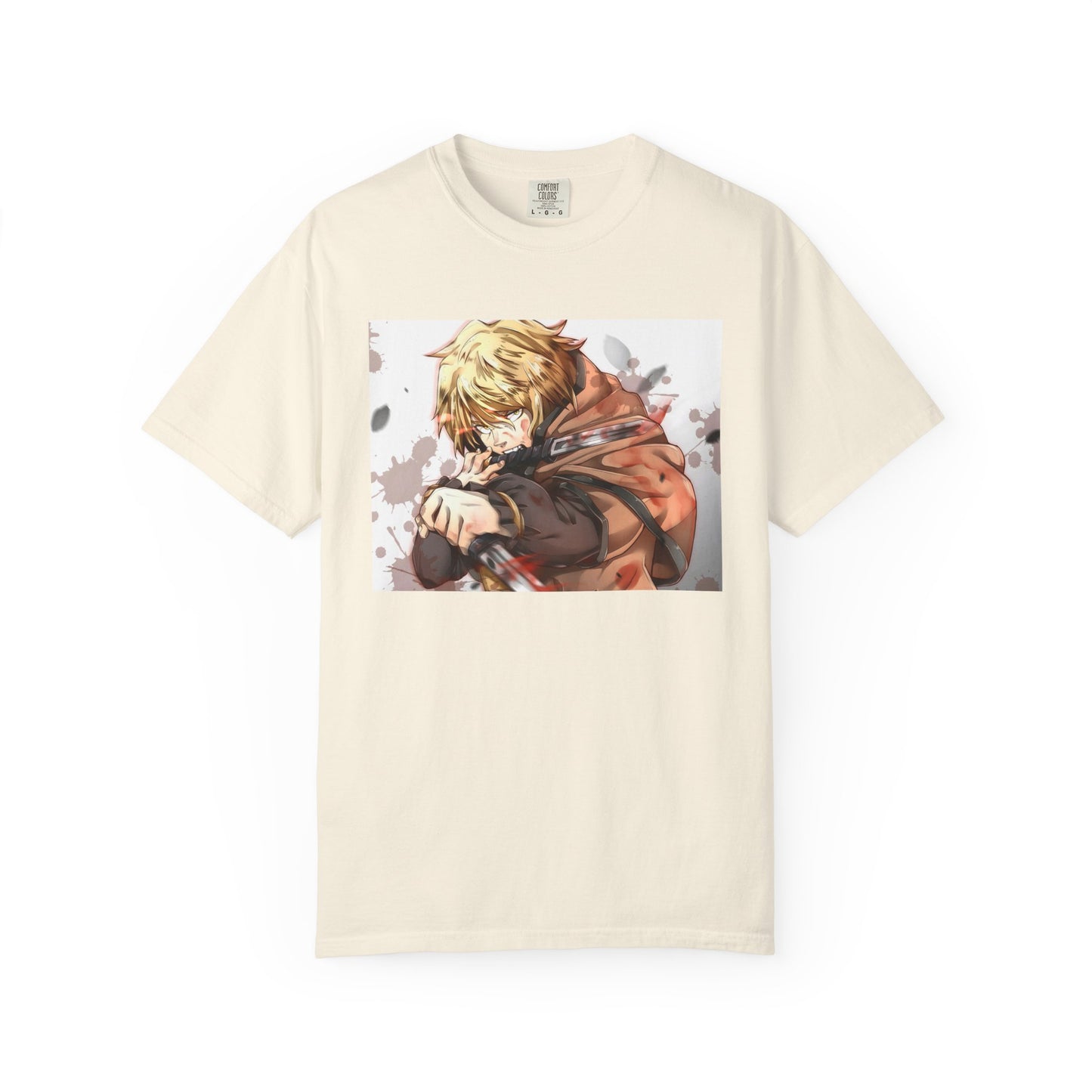 Vinland Saga Manga Garment-Dyed T-Shirt – Premium Cotton Tee for Customization