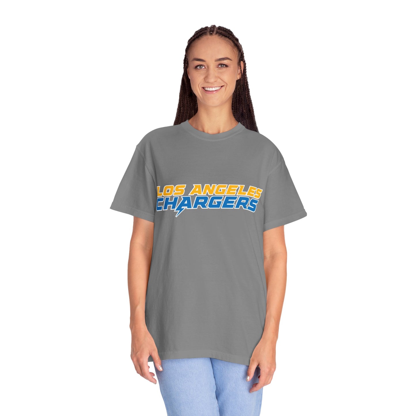 Los Angeles Chargers Gear Garment-Dyed T-Shirt – Premium Cotton Tee for Customization