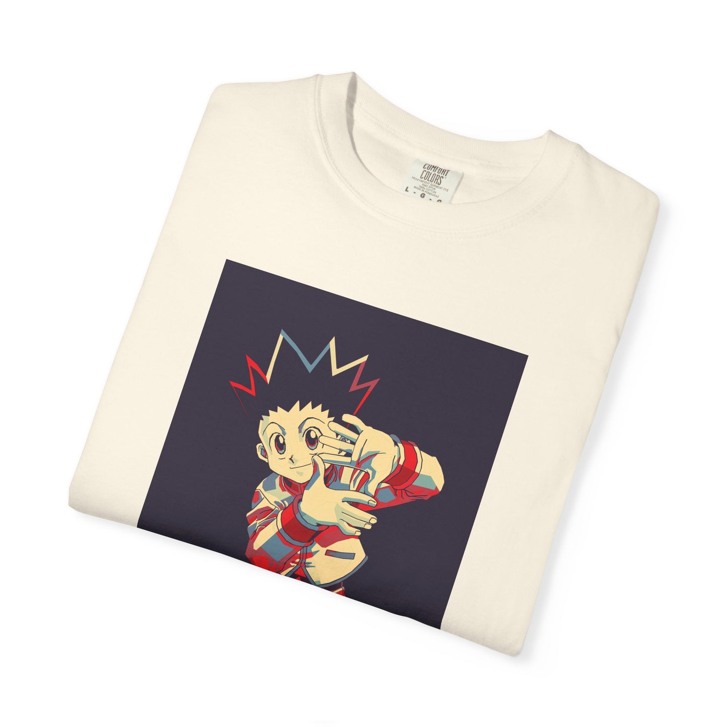 Hunter x Hunter Gon Freecss Minimalist Garment-Dyed T-Shirt – Premium Cotton Tee for Customization