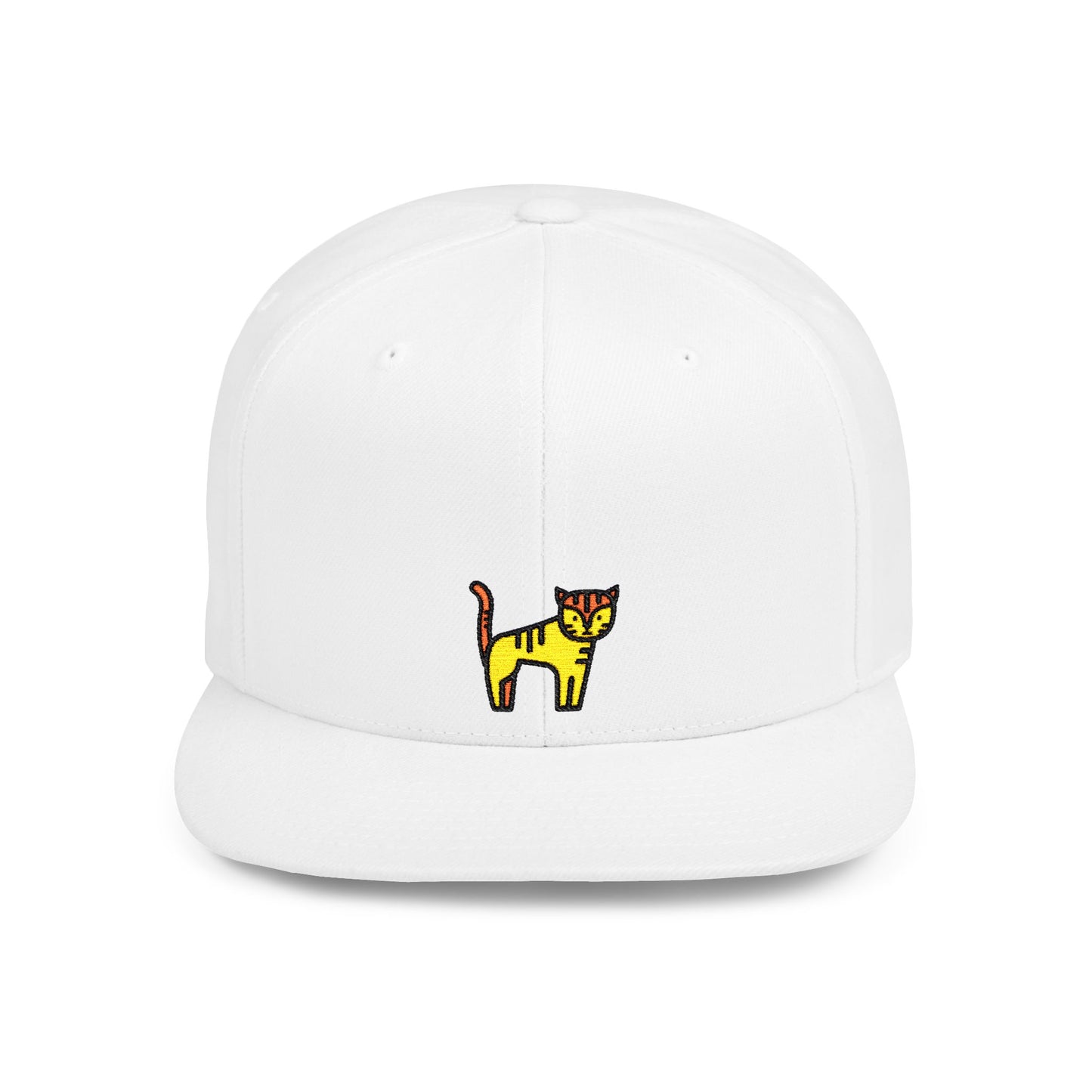 Icons Embroidered Tiger Flat Bill Snapback – Lightweight, Custom Fit, Premium Quality