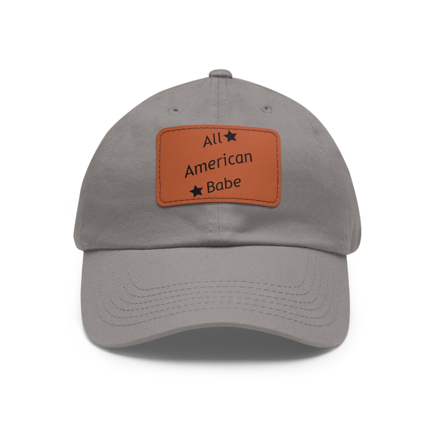 Dad Leather Patch Hat All American Babe – Timeless Style, Perfect Fit