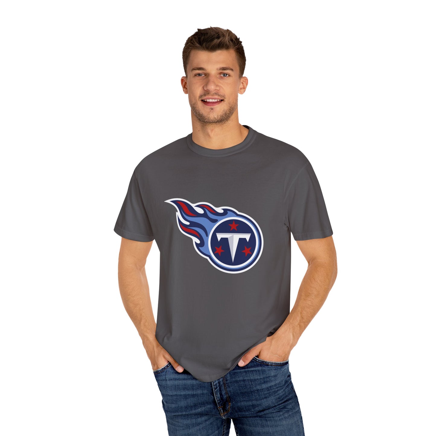 Tennessee Titans Merchandise Garment-Dyed T-Shirt – Premium Cotton Tee for Customization