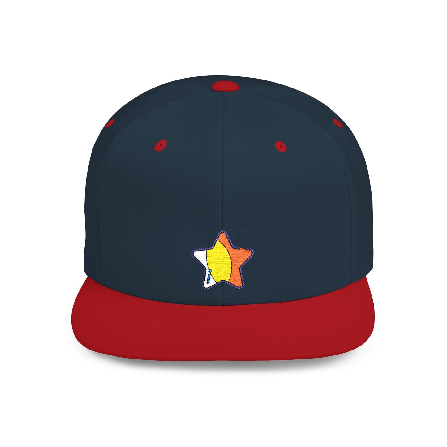 Icons Embroidered Star Yellow Flat Bill Snapback – Lightweight, Custom Fit, Premium Quality